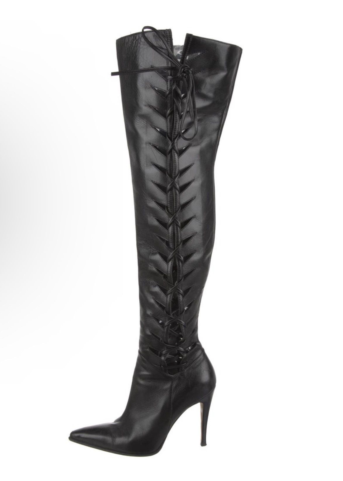 Manolo Blahnik Manolo Blahnik Leather Boots With Heel Size 8 Size US 8 / IT 38 - 2 Thumbnail