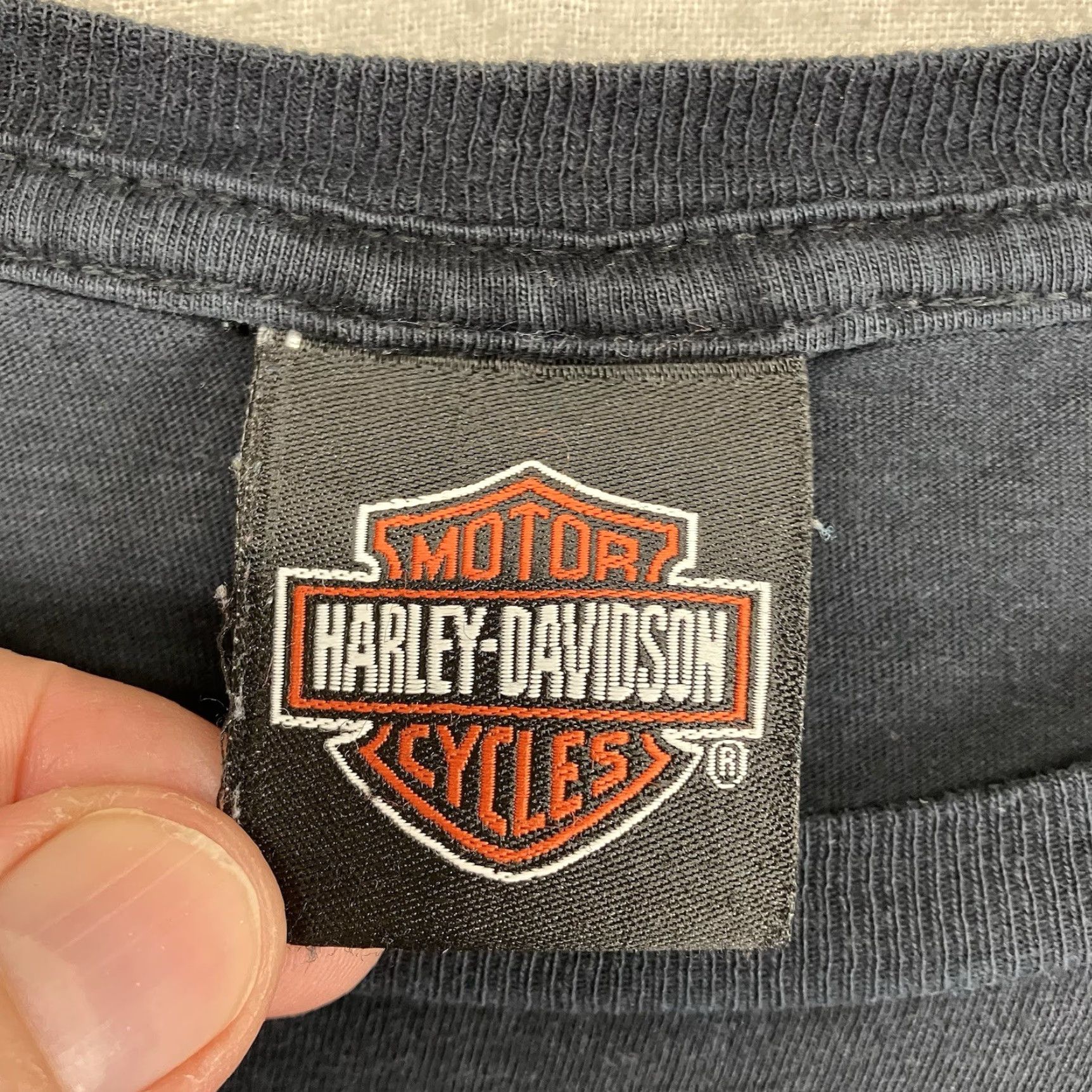 Harley Davidson Harley-Davidson T-Shirt Men's Graphic Print Guitar Nashville Tennessee Logo Cotton Black L Crew Neck Short Sleeve Vintage No Size US L / EU 52-54 / 3 - 6 Thumbnail