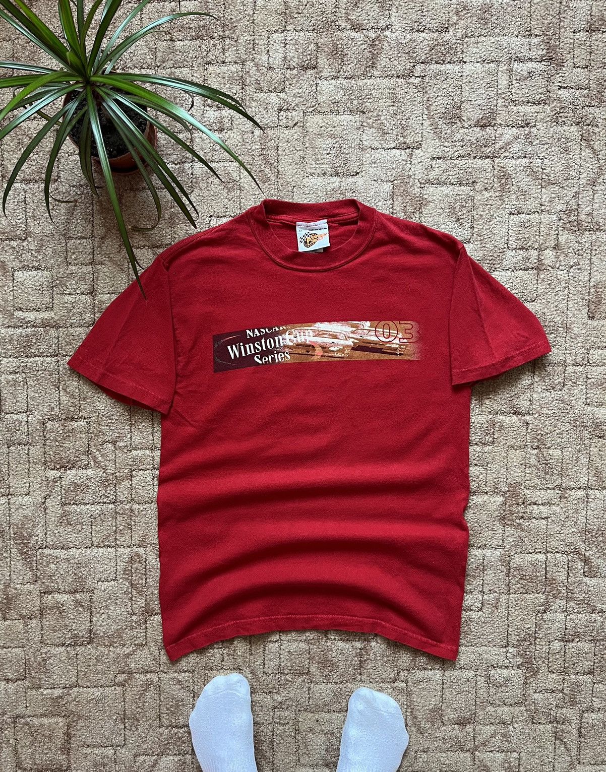 NASCAR Vintage 00's Nascar Winston Cup Racing Red Tee Size M Size US M / EU 48-50 / 2 - 4 Thumbnail
