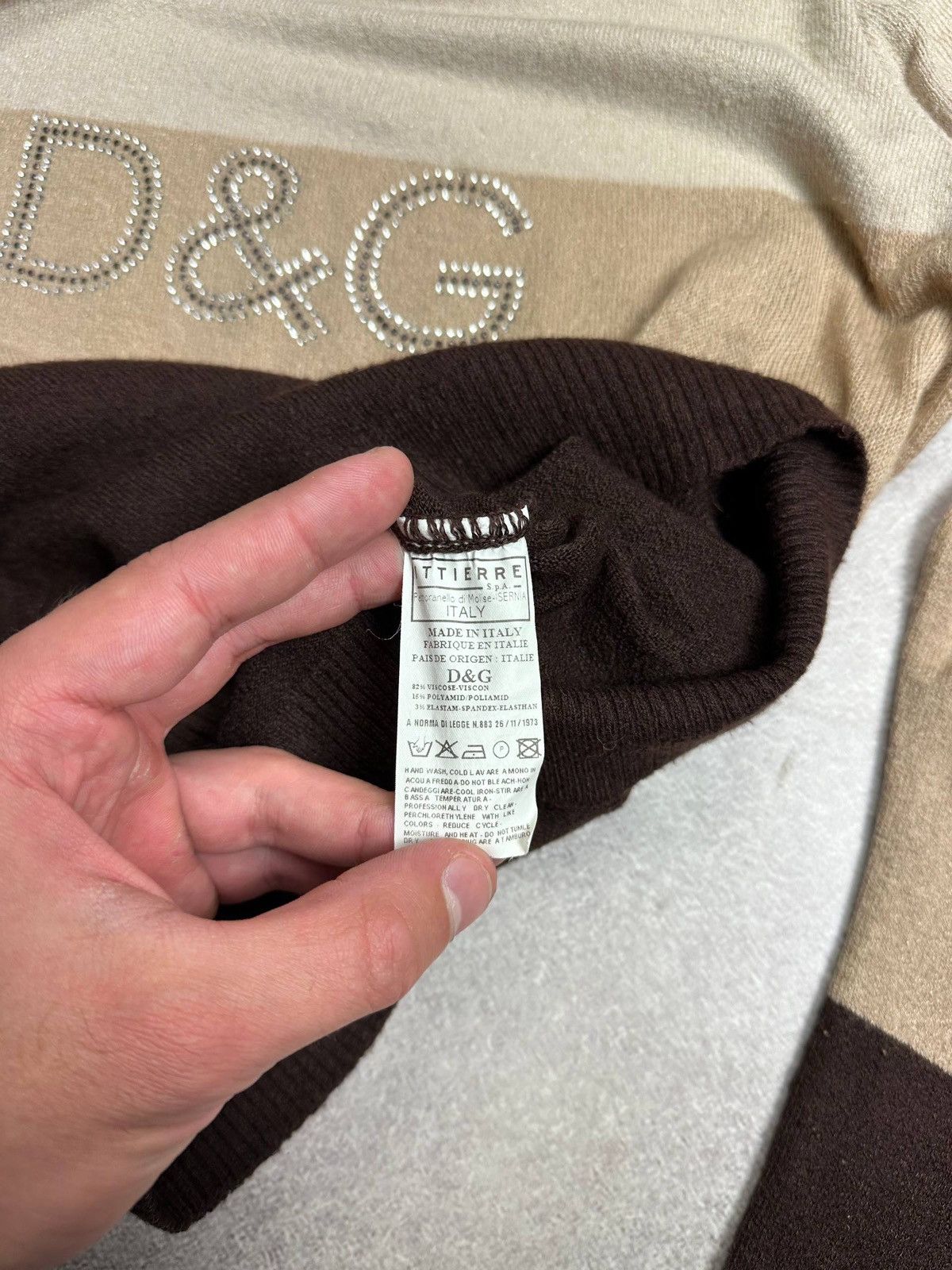 Dolce & Gabbana Vintage DG Dolce Gabbana Retro Y2K Knit Sweater Rare S Size M / US 6-8 / IT 42-44 - 6 Thumbnail