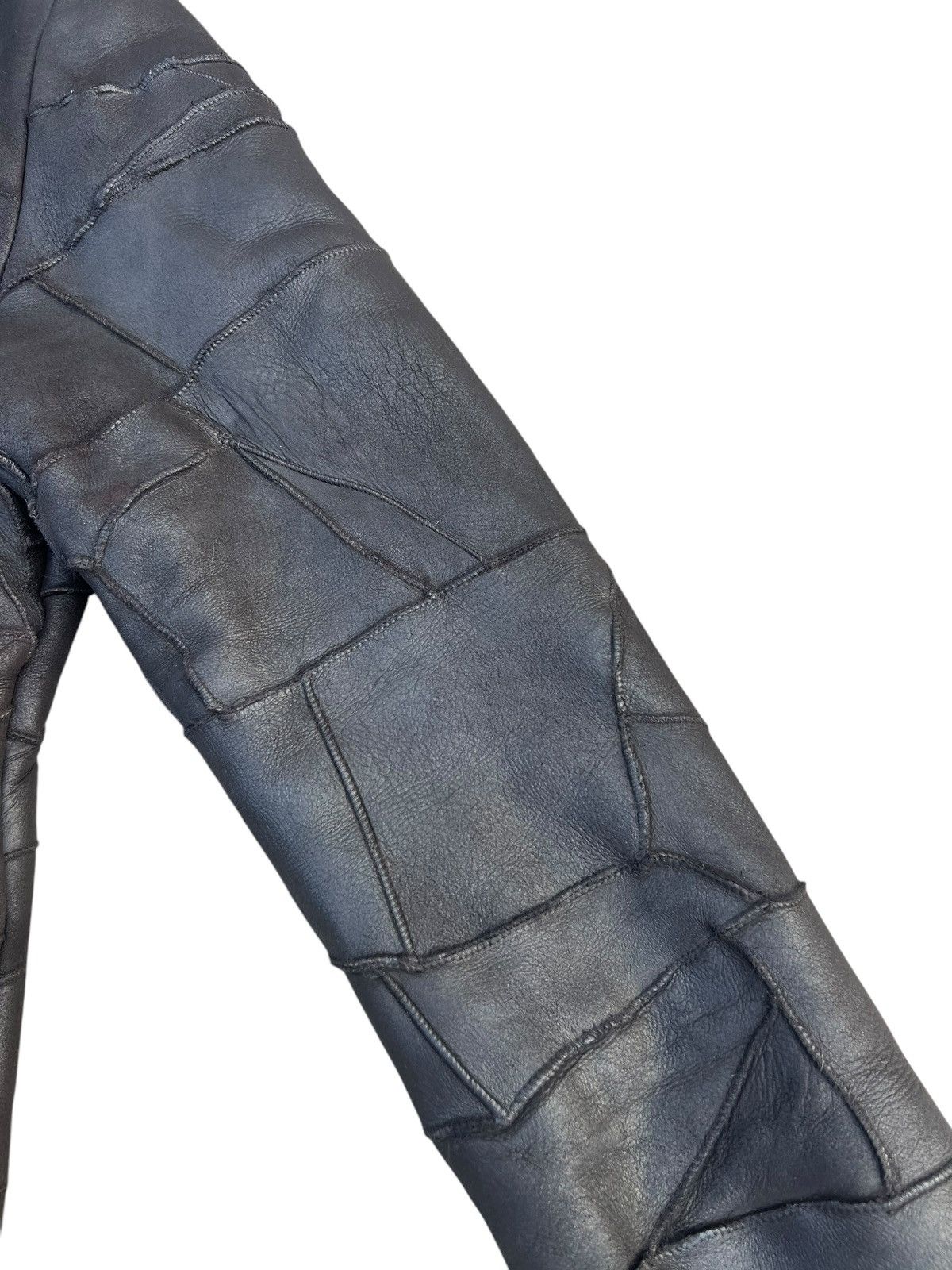 Leather Dope + Drakkar Patchwork Sheepskin Leather Shearling Jacket Size US M / EU 48-50 / 2 - 9 Thumbnail