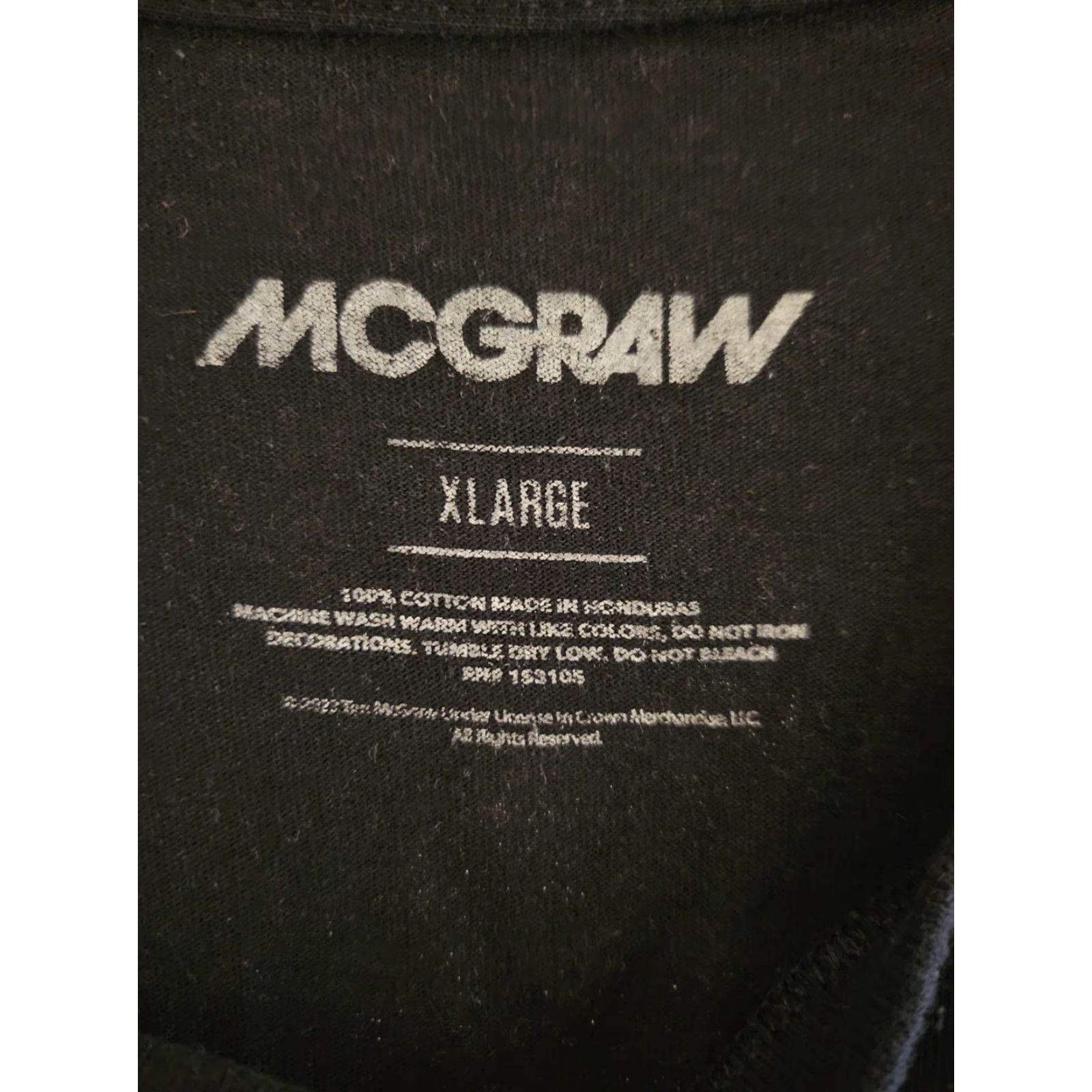 Doublet Tim McGraw T-Shirt Black Short Sleeve Crew Neck Double-Sided XL Adult Size US XL / EU 56 / 4 - 3 Thumbnail