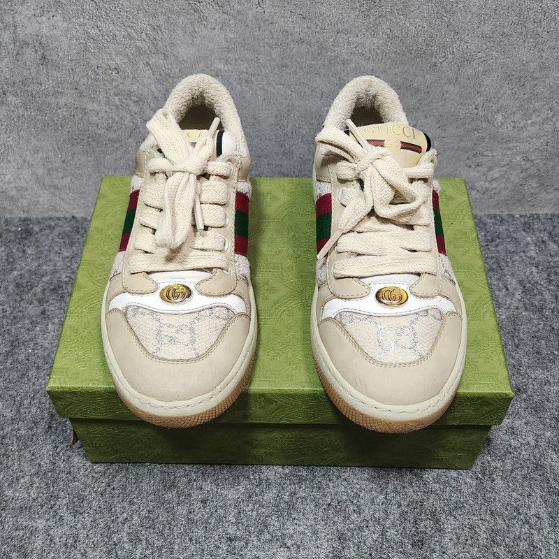 Gucci Gucci Beige Children's Low-Top Sneakers Size US 13 / EU 46 - 1 Thumbnail