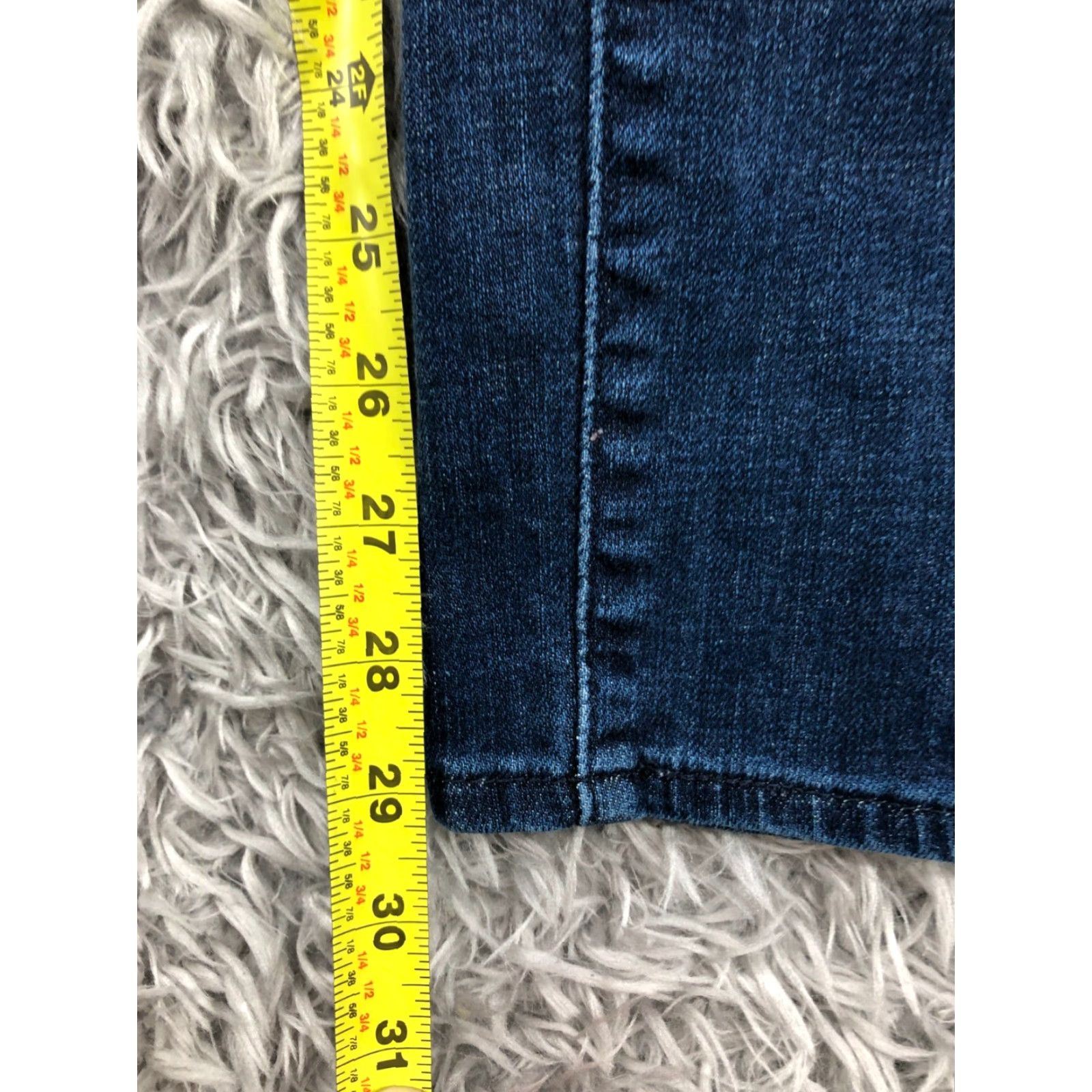 Levi's Levi's Jeans Skinny Mid Rise 4 Womens Medium Blue Denim 5-Pocket Regular 30in Inseam Vintage: No Size 27" / US 4 / IT 40 - 3 Thumbnail