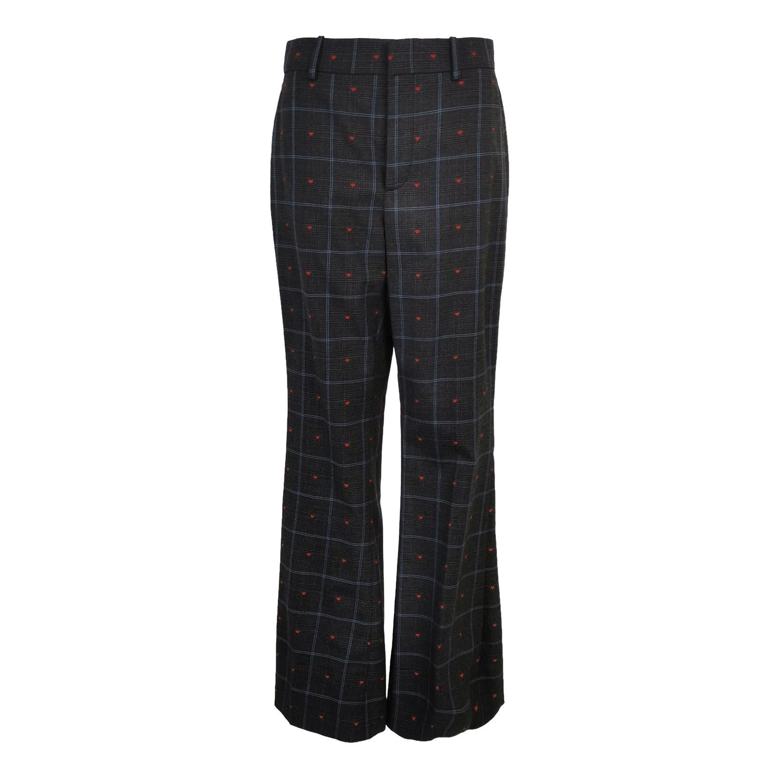 Gucci Gucci Wool-Cotton Blend Colorblock Plaid Trousers M Size 42" / US 20 - 1 Thumbnail