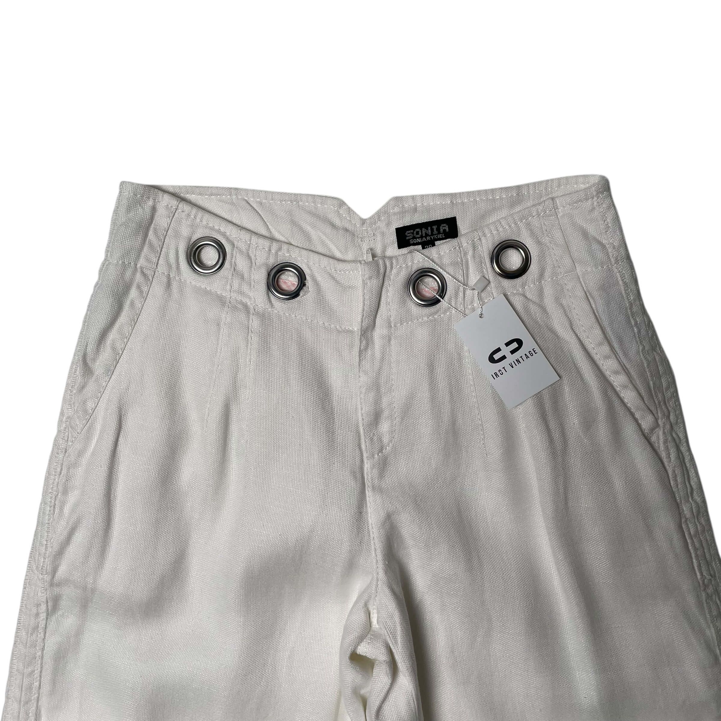 Sonia Rykiel Sonia rykiel eyelet linen wide pants Size 27" / US 4 / IT 40 - 3 Thumbnail