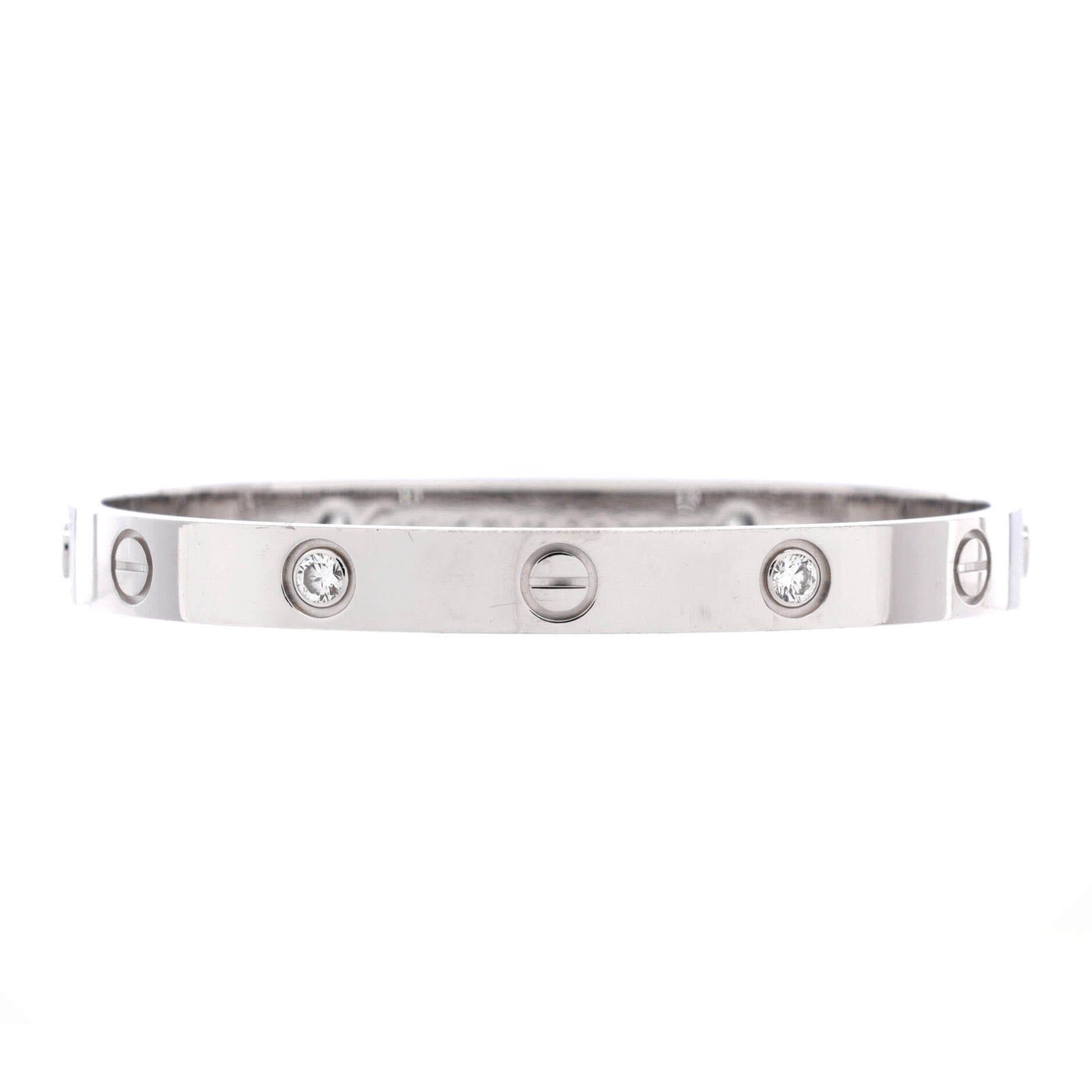 Cartier Love 4 Diamond Bracelet Size ONE SIZE - 1 Thumbnail