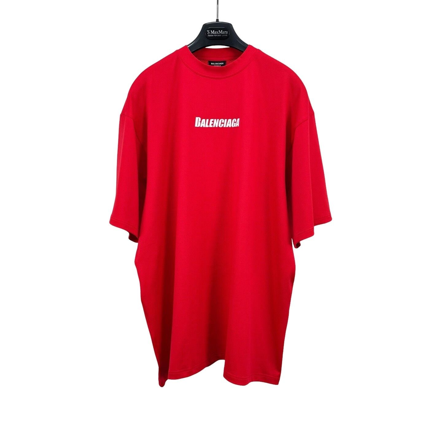 Balenciaga Balenciaga Red Mesh Logo Swim T-Shirt Size M Size US M / EU 48-50 / 2 - 1 Thumbnail