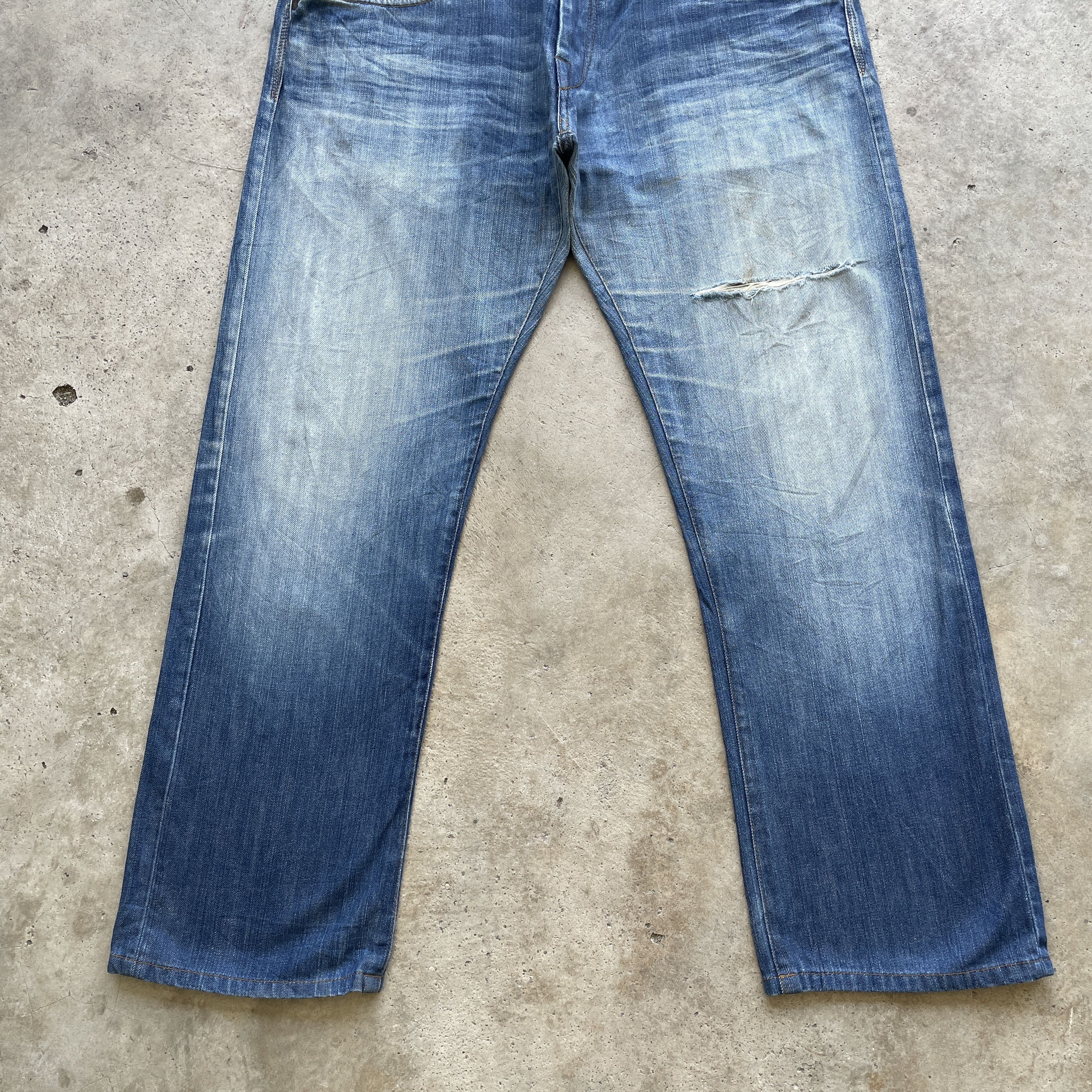 Replay VINTAGE REPLAY STONEWASH JEANS FADED DENIM DISTRESSED PANTS Size US 36 / EU 52 - 5 Thumbnail