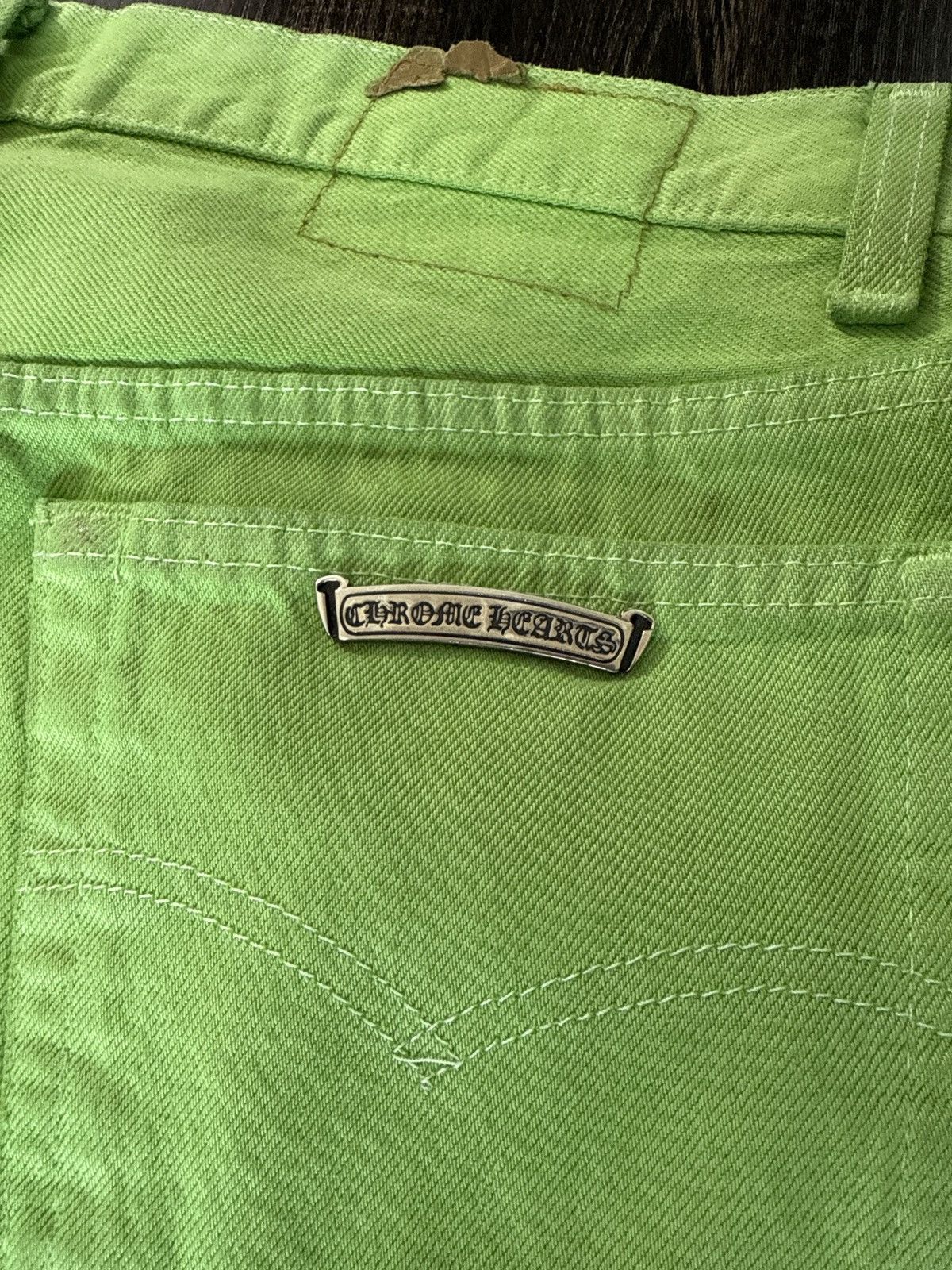 Chrome Hearts Chrome Hearts Slime Green Jeans Size US 34 / EU 50 - 4 Thumbnail