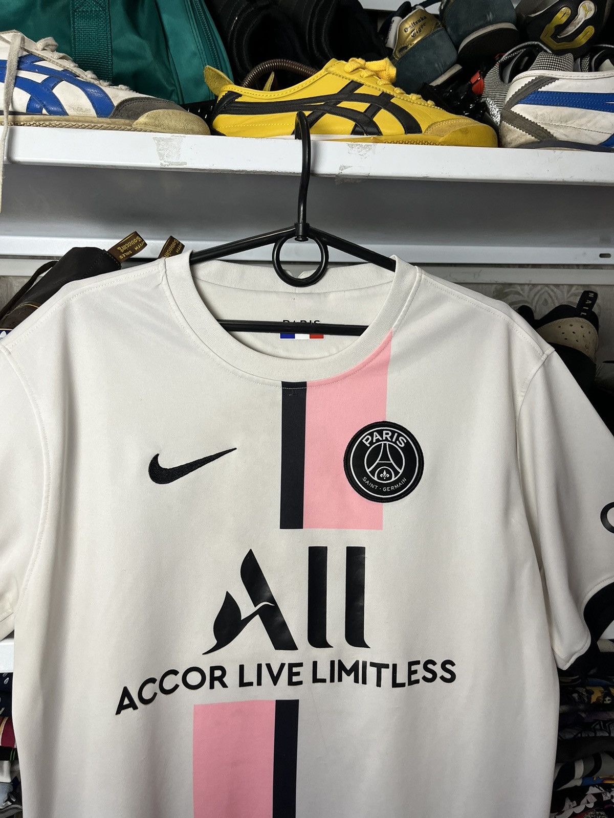 Vintage Nike PSG Paris Saint Germain Kit Jersey 2021-2022 Shirt Away Size US L / EU 52-54 / 3 - 5 Thumbnail