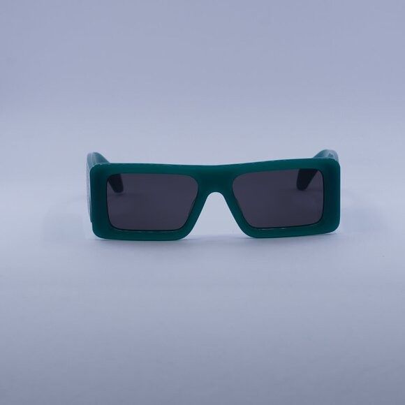 Off-White Off-White OERI140 TROY 5907 Sunglasses Teal Rectangle Frame Size ONE SIZE - 2 Thumbnail