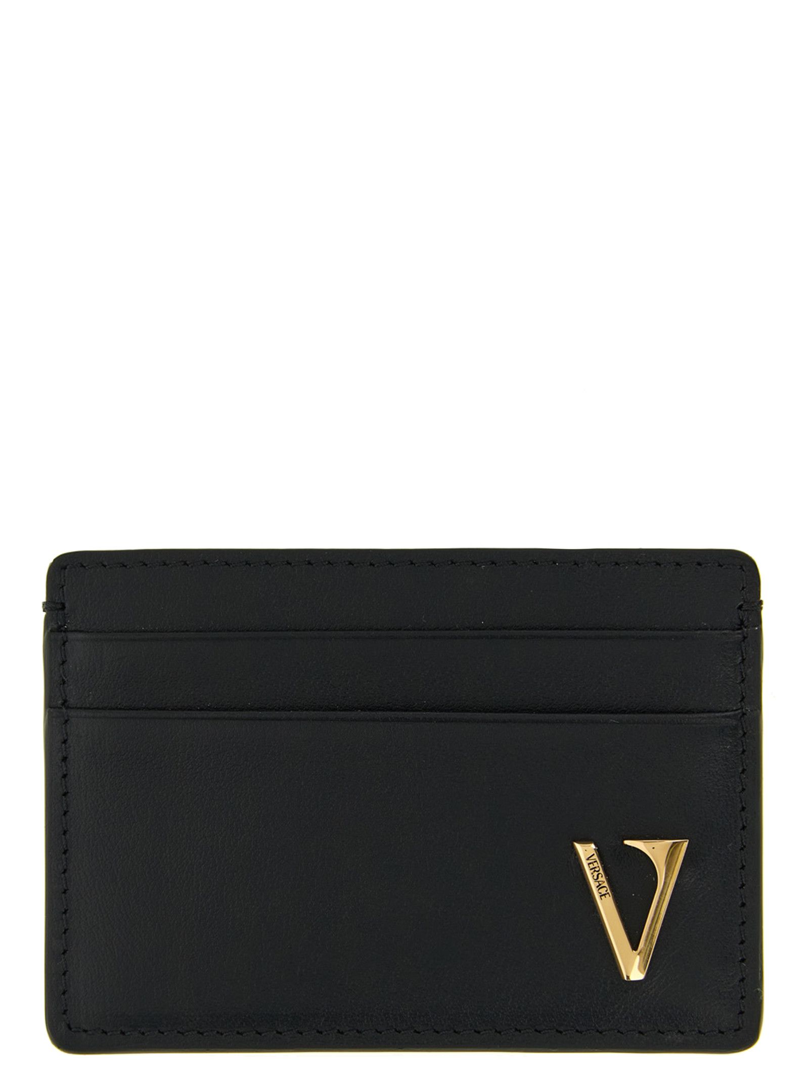 Versace 'V Logo' Card Holder Size ONE SIZE - 1 Thumbnail