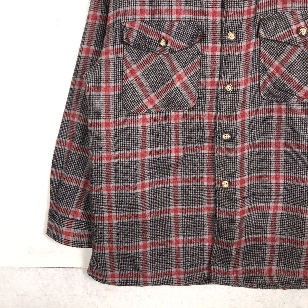 Japanese Brand 📌VINTAGE FLANNEL SHIRT JACKET TURNING POINT TARTAN DESIGN Size US L / EU 52-54 / 3 - 5 Thumbnail