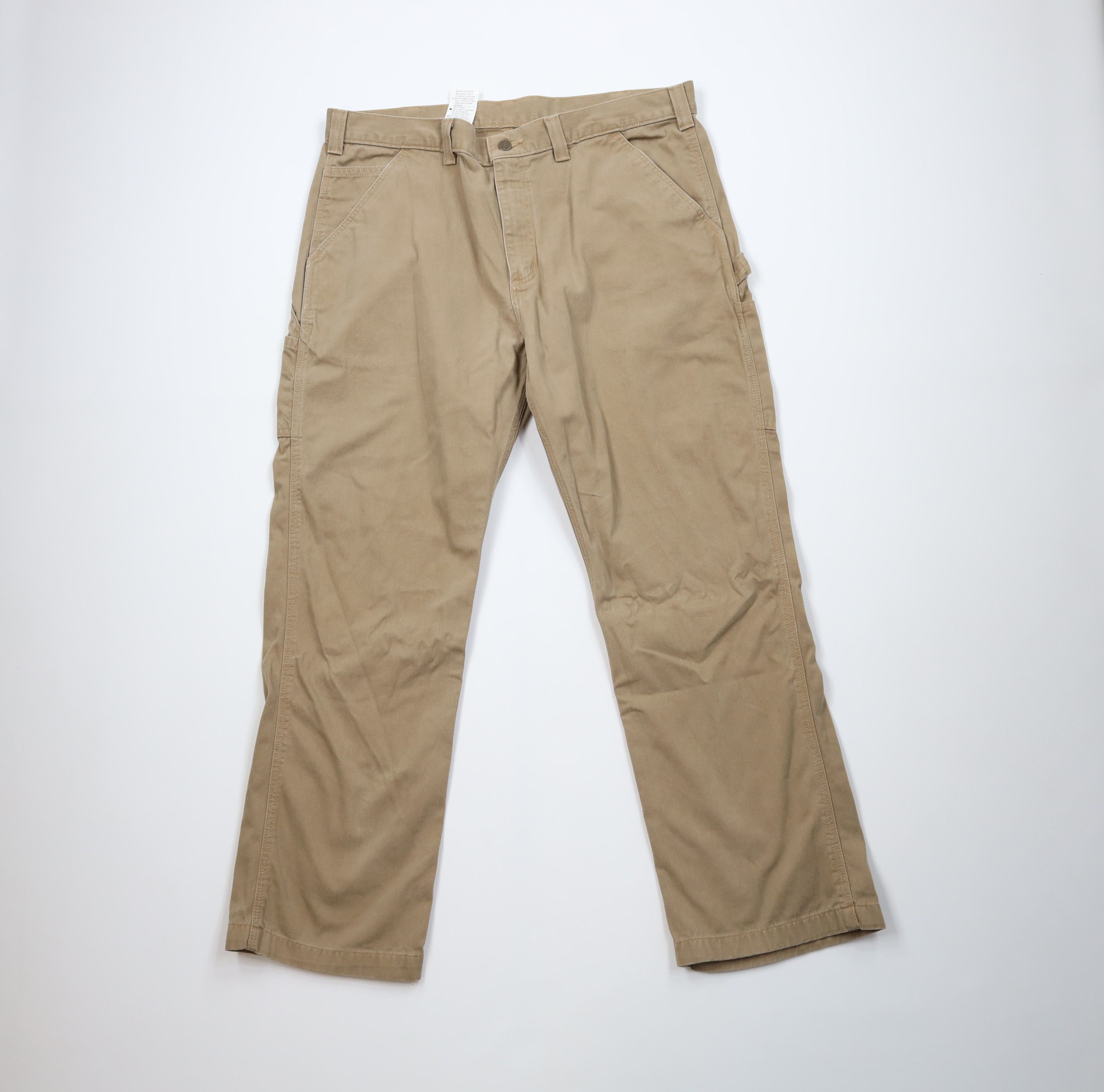 Carhartt Vintage Y2K Carhartt Spell Out Wide Leg Dungaree Pants Khaki Size US 40 / EU 56 - 1 Thumbnail