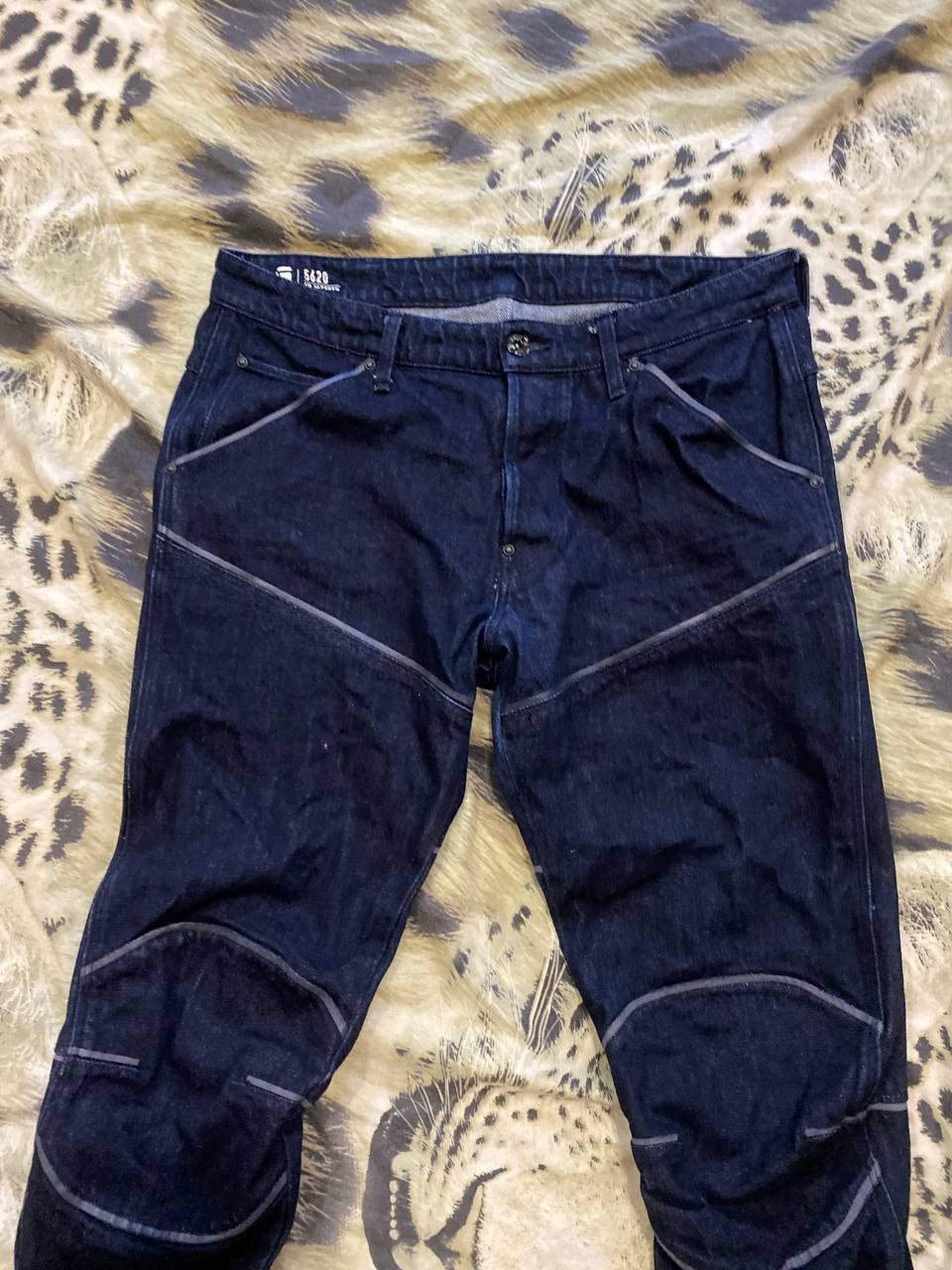 G-Star G STAR 3D TAPERED Vintage Wash Jeans Regular Fit W34 L34 Size US 34 / EU 50 - 4 Thumbnail