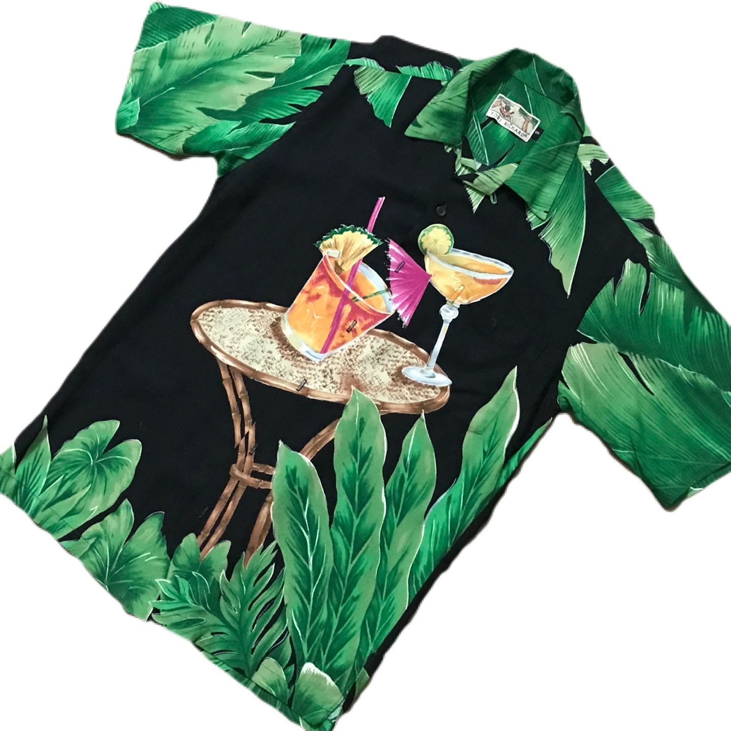 Tori Richard × Vintage 90s tori richard hawaiin cocktails shirt Size US S / EU 44-46 / 1 - 2 Thumbnail