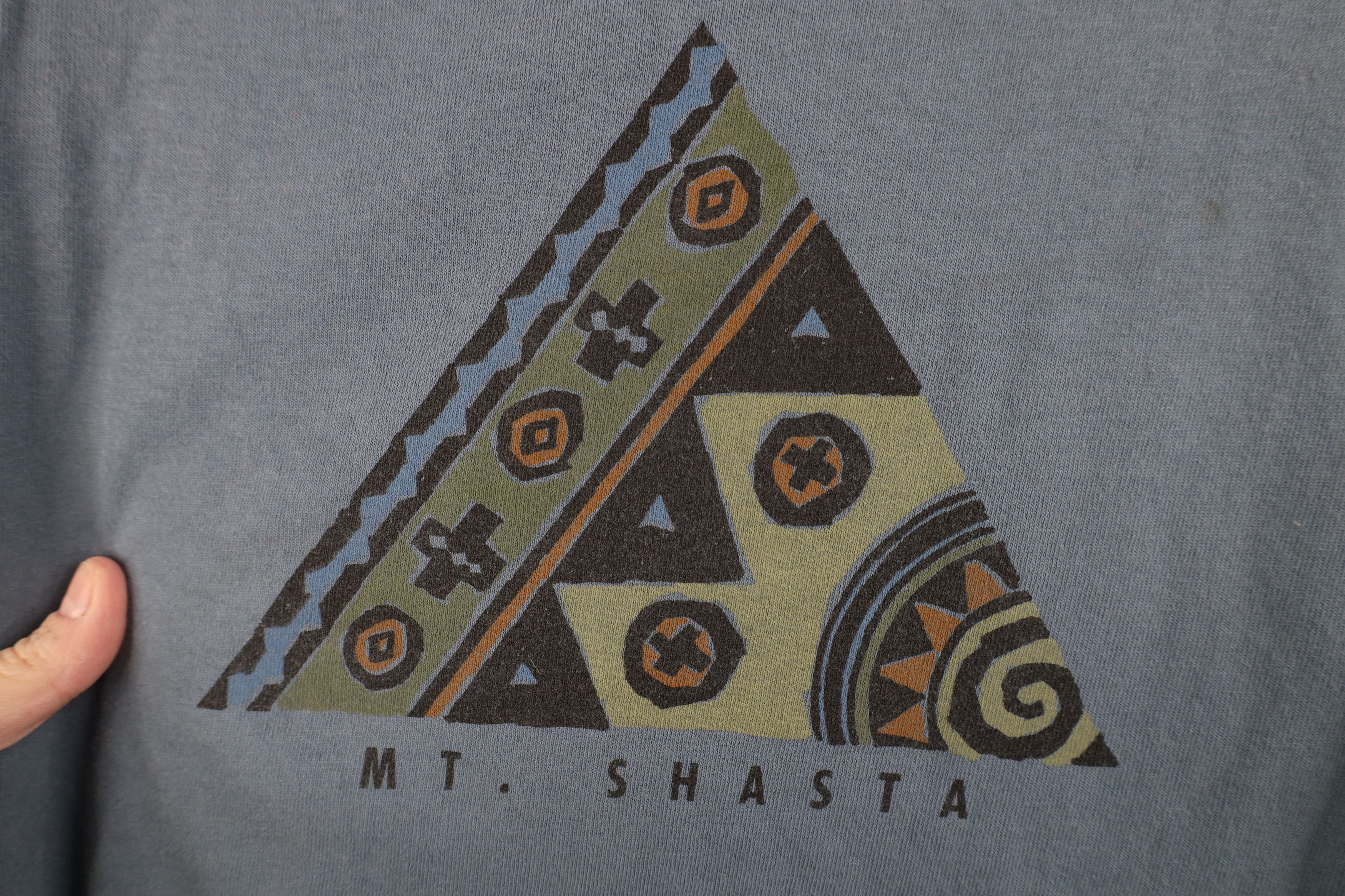 Vintage Vintage 90s Streetwear Shasta Hiking Abstract T-Shirt Size US L / EU 52-54 / 3 - 4 Thumbnail