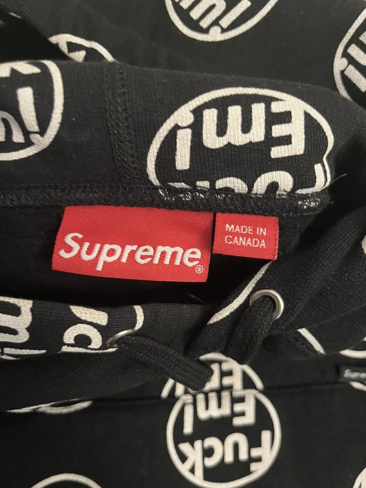 Supreme Supreme fuck em hoodie black Size US M / EU 48-50 / 2 - 2 Thumbnail
