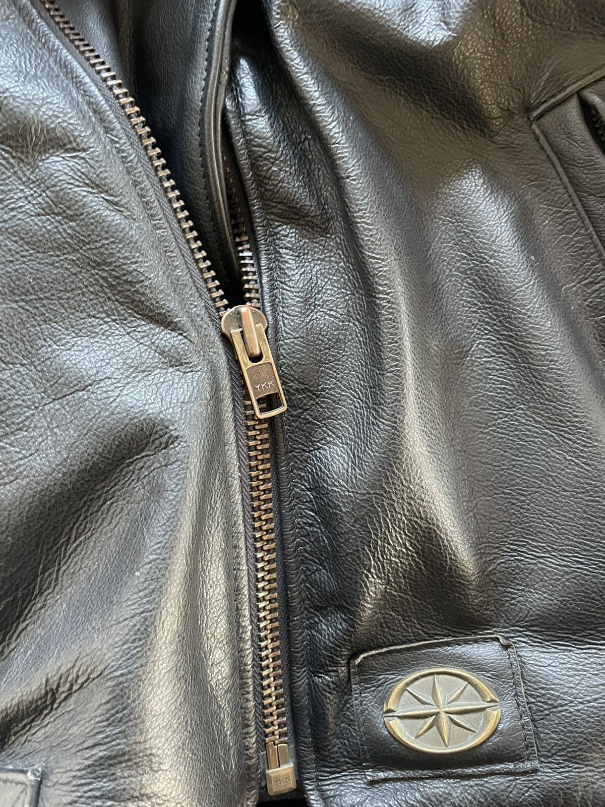 Yamaha Vintage 80s Yamaha Leather Biker Jacket Size US L / EU 52-54 / 3 - 9 Thumbnail