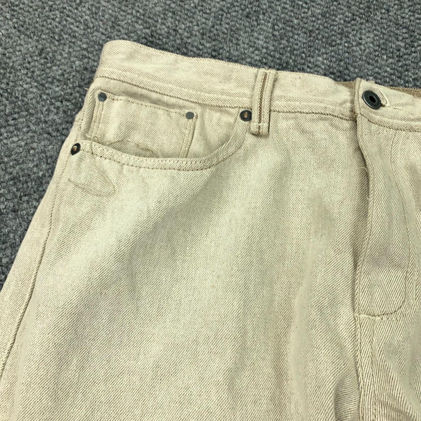 Sean John Sean John Jeans Mens 38 Beige 5-Pocket Denim Straight Hip Hop Streetwear Skater Grunge Size US 38 / EU 54 - 3 Thumbnail
