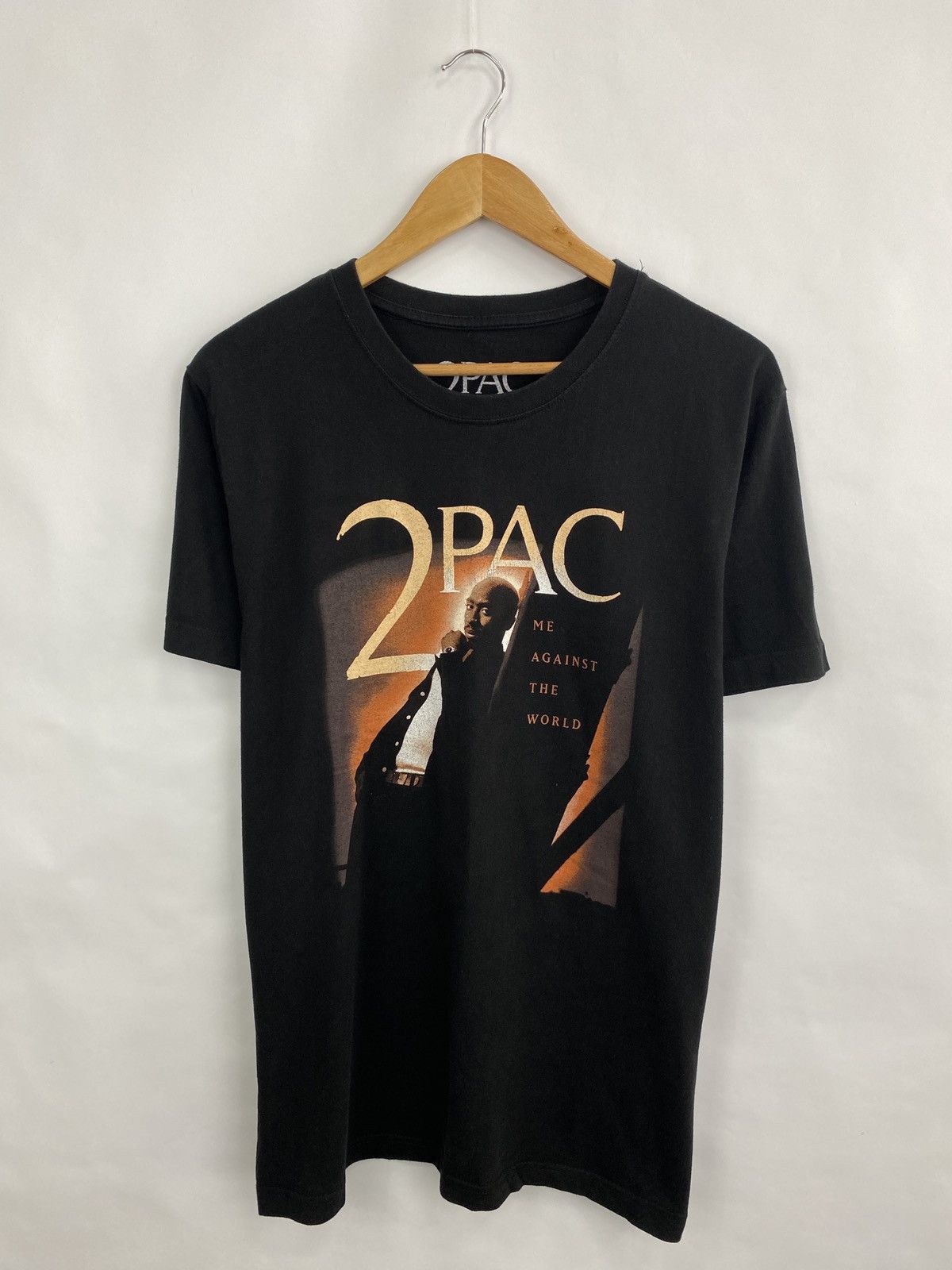 Band Tees × Rap Tees 🇺🇸 Tupac Shakur Me Against The World T-Shirt Rare Retro Hype Size US M / EU 48-50 / 2 - 3 Thumbnail