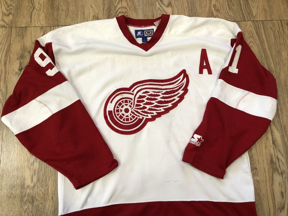 Starter × Vintage Vintage 90’s Starter Detroit Red Wing Tupac Shakur jersey Size US L / EU 52-54 / 3 - 10 Thumbnail