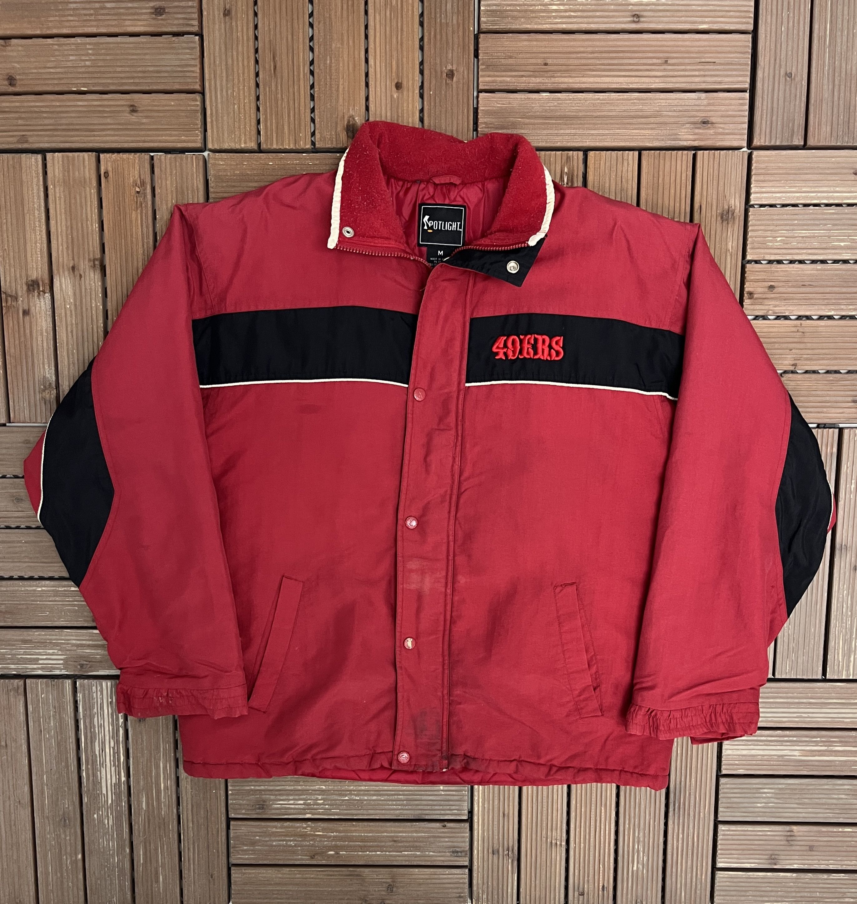 Vintage San Francisco 49ers Stitched Vintage Red Jacket Size US M / EU 48-50 / 2 - 1 Thumbnail