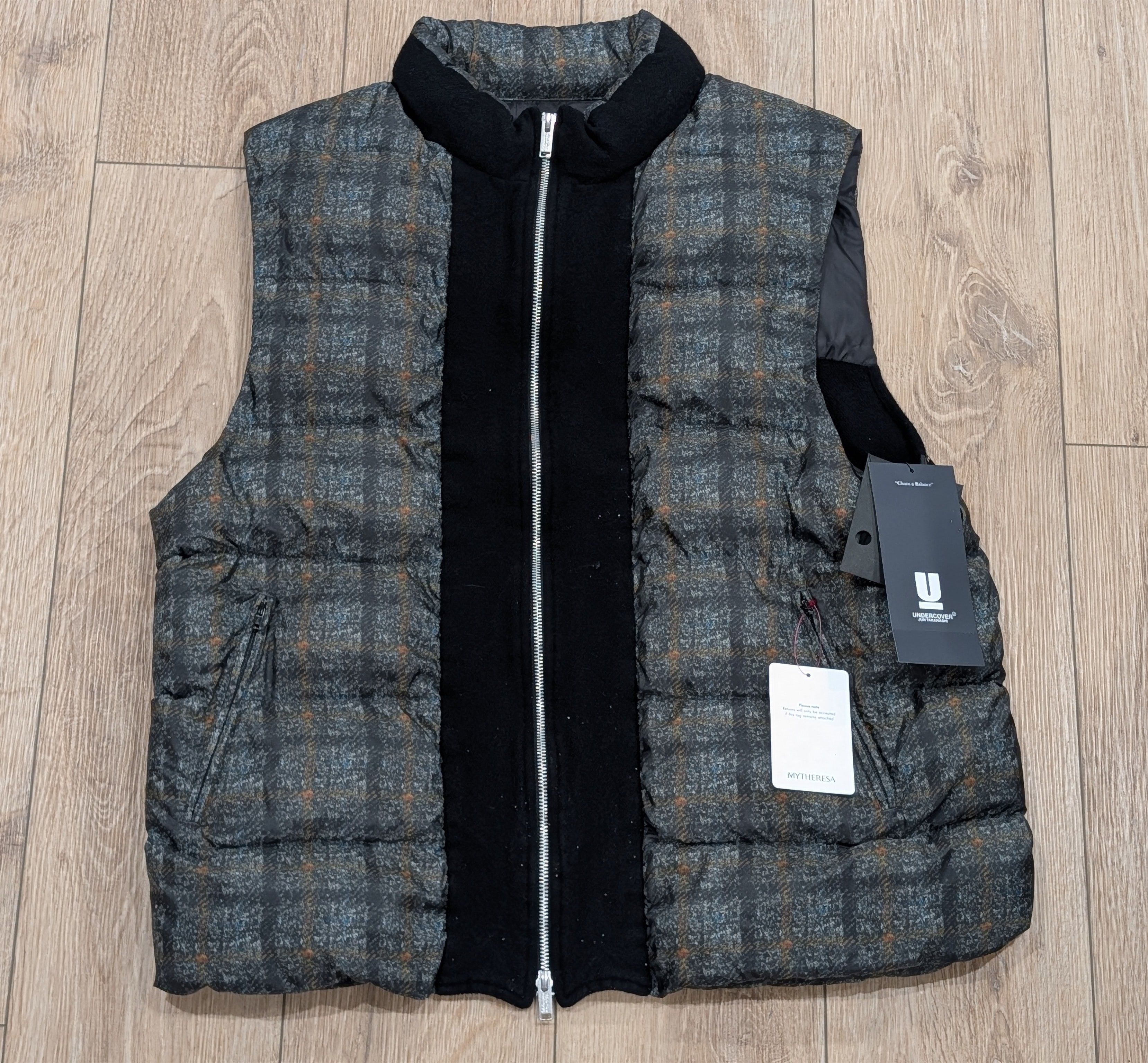 Undercover UNDERCOVER Check Padded Vest Gray/Black 3 - Large Size US L / EU 52-54 / 3 - 1 Thumbnail