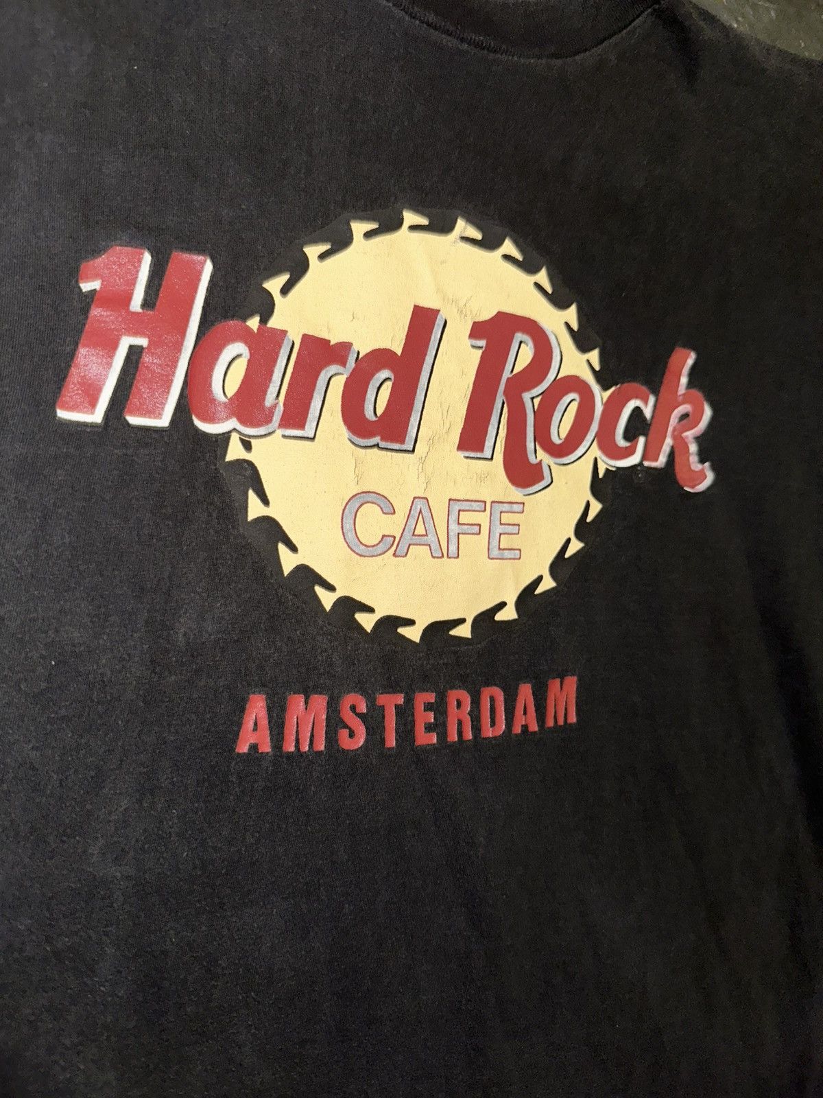 Hard Rock Cafe Vintage Hard Rock Cafe Amsterdam single stitch t-shirt black Size US XL / EU 56 / 4 - 4 Thumbnail