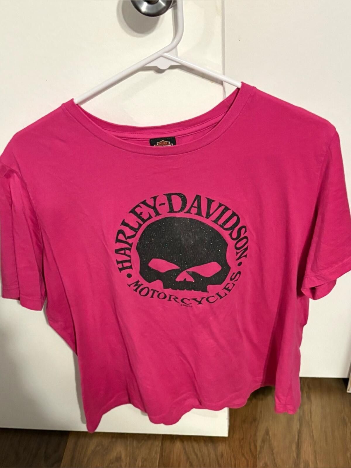Harley Davidson Harley-Davidson Athens OH Tee w Glitter Willie G Emblem Size L / US 10 / IT 46 - 1 Thumbnail