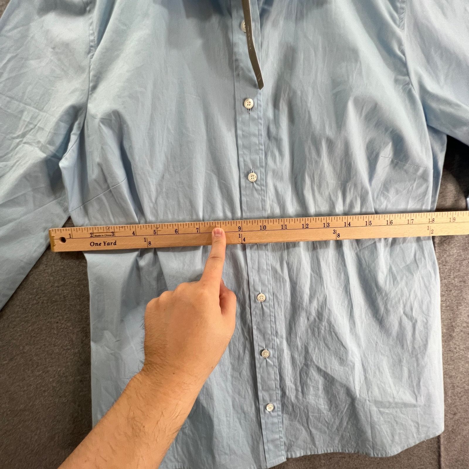 J.Crew J.CREW Blue Button Up Shirt Women Size Medium Size M / US 6-8 / IT 42-44 - 5 Thumbnail