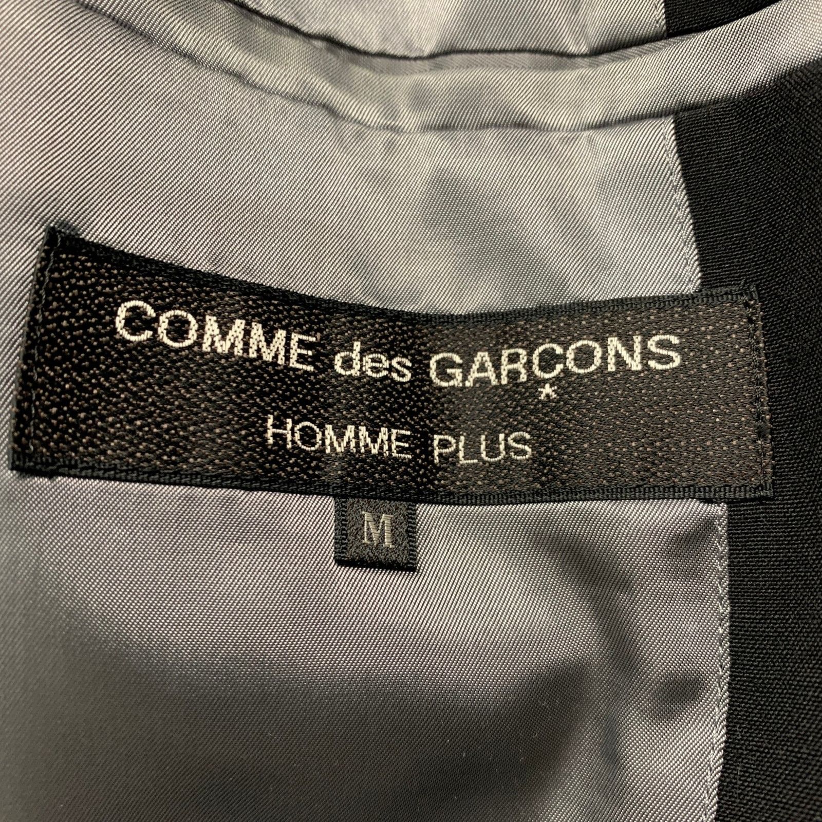 Comme des Garcons Homme Plus PLUS Size M Black Single breasted Coat Size US M / EU 48-50 / 2 - 5 Thumbnail