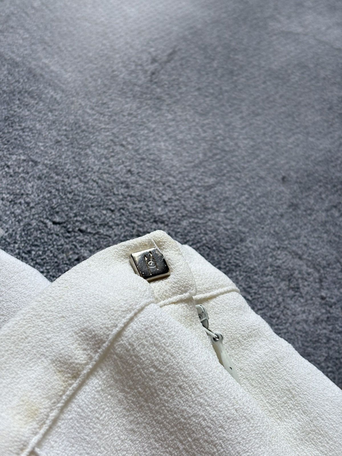 Claude Montana RARE 90s Claude Montana Paris Vintage Baggy White Pants Size 30" / US 8 / IT 44 - 12 Thumbnail