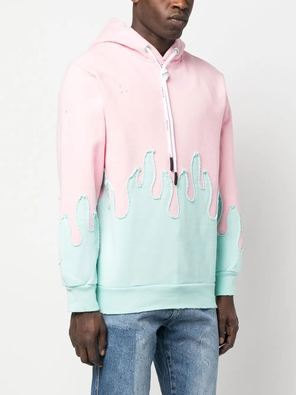 Palm Angels o1y0325 Logo Hoodie in Pink/Blue Size US XL / EU 56 / 4 - 3 Thumbnail