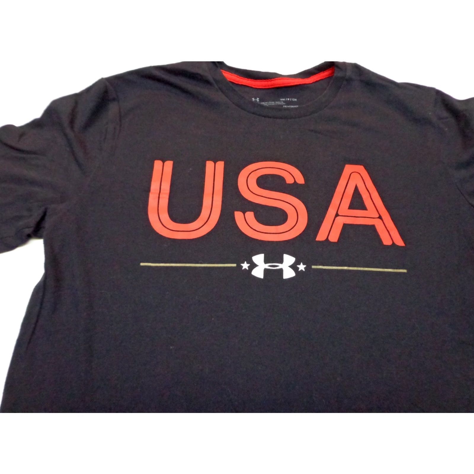 Under Armour Under Armour USA Letters Tee T-Shirt Mens Size Small Loose Heat Gear Blue Size US S / EU 44-46 / 1 - 2 Thumbnail