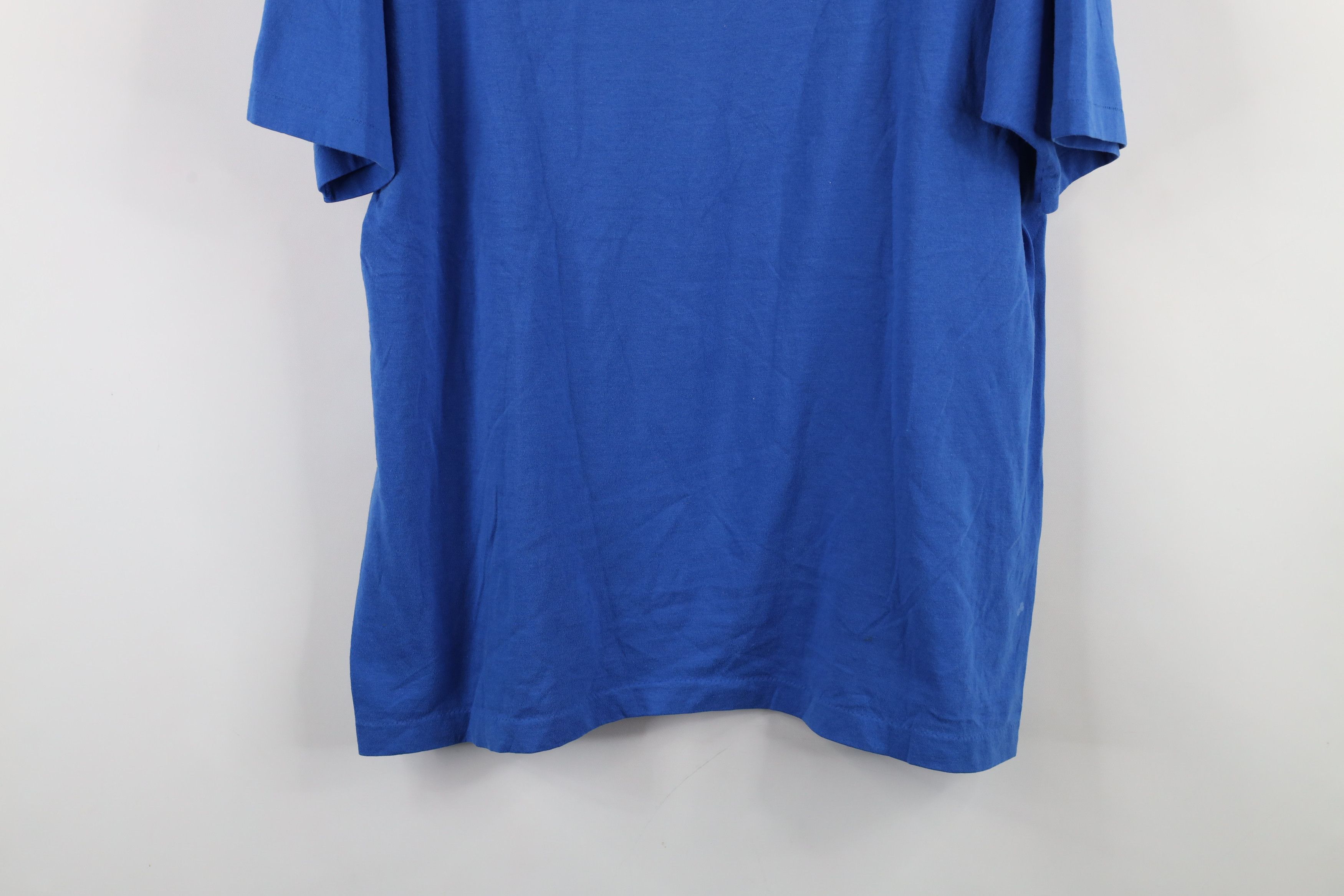 Vintage Vintage 90s Please Lord Let Me Win The Lottery T-Shirt Blue Size US L / EU 52-54 / 3 - 14 Thumbnail