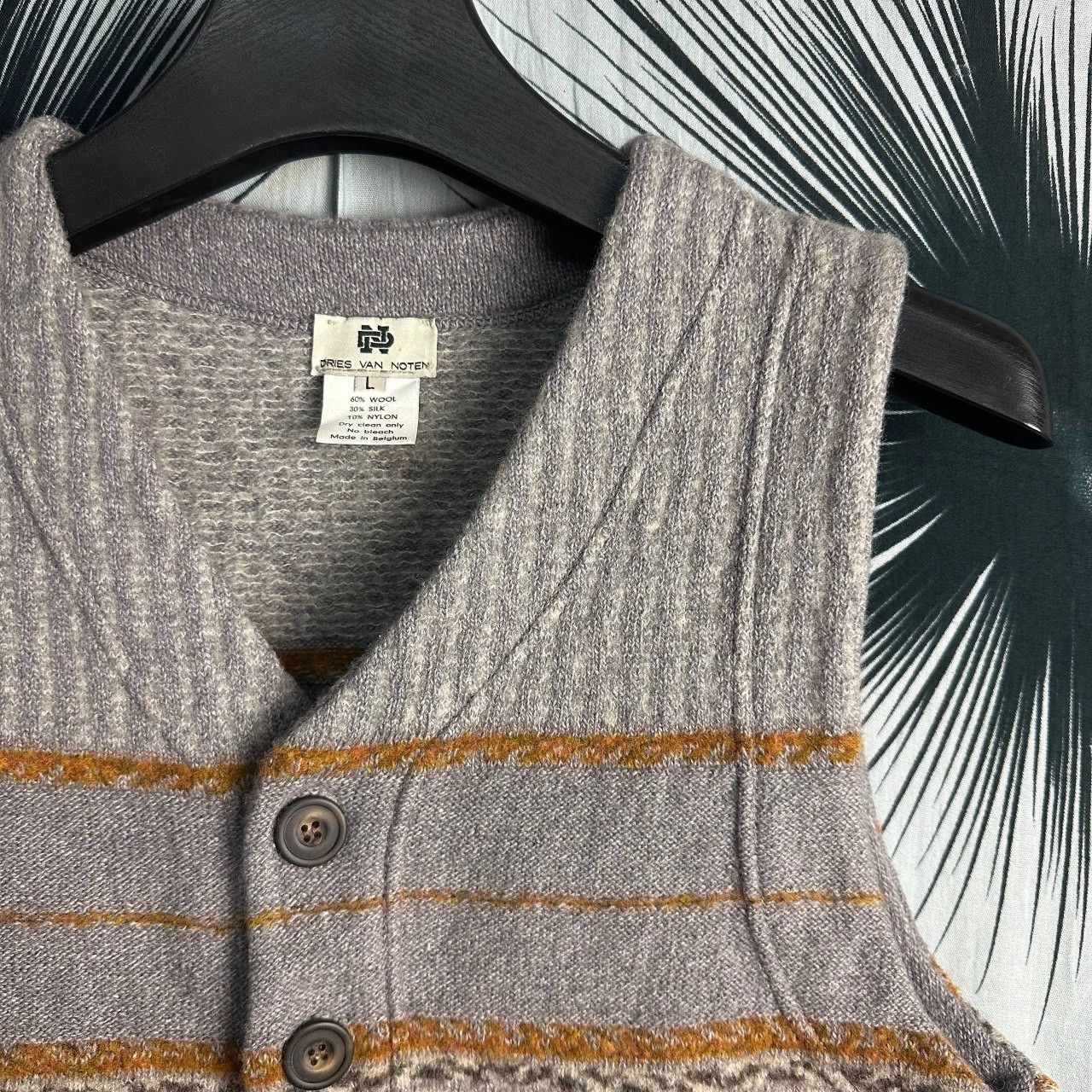 Dries Van Noten Archive Dries Van Noten Designer Luxury Wool Vest Size US M / EU 48-50 / 2 - 4 Thumbnail