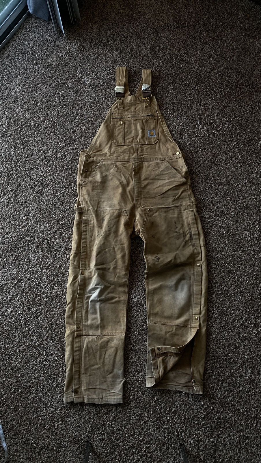 Carhartt × Vintage Vintage Carhartt Faded overalls Size US XL / EU 56 / 4 - 1 Thumbnail