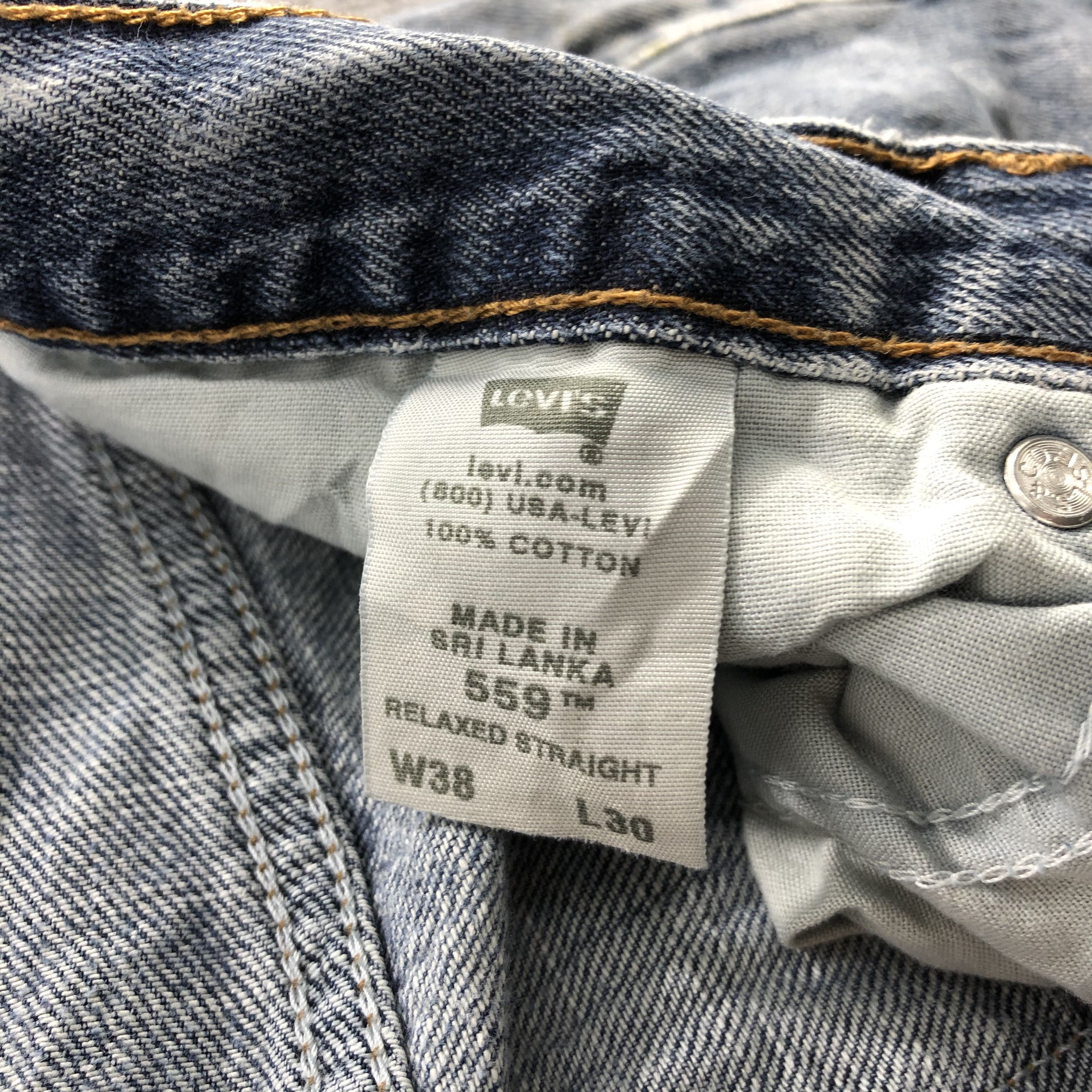 Levi's Vintage Light Wash Levis 559 Jeans-J1240 Size US 37 - 11 Thumbnail