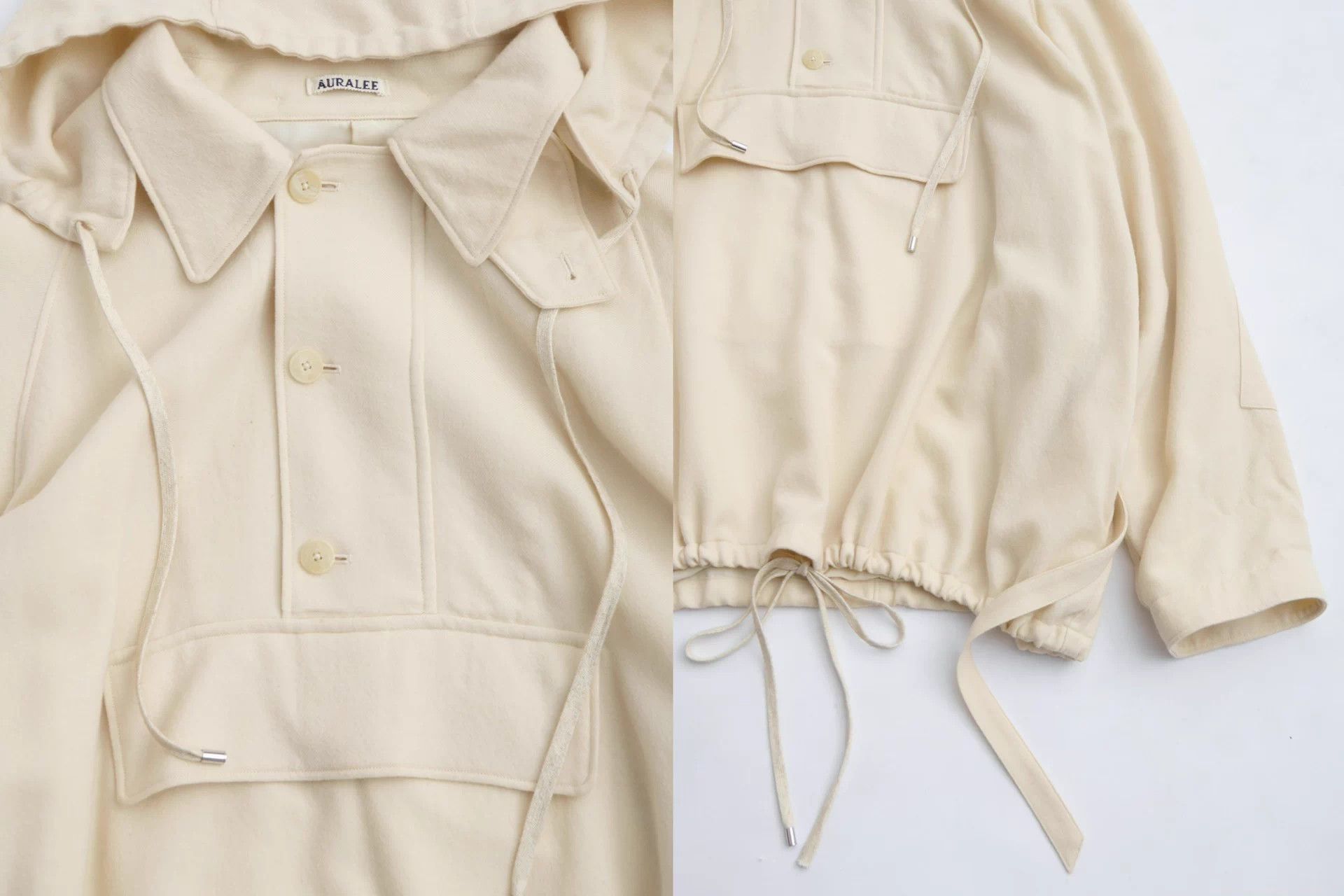 Auralee AURALEE Ivory Wool Hooded Jacket 23AW Relaxed Size US XXL / EU 58 / 5 - 7 Thumbnail