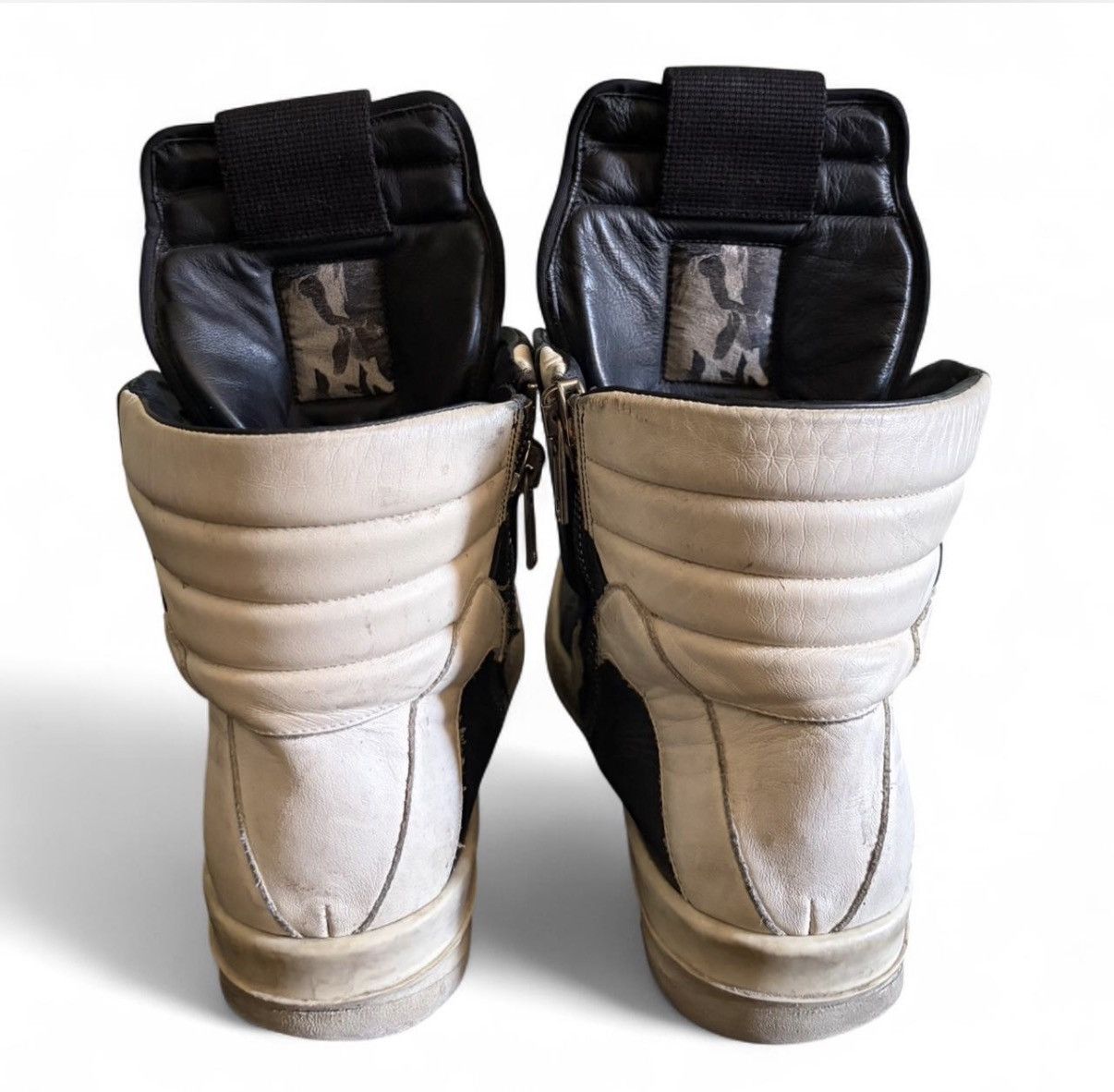 Rick Owens Rick Owens “ss16” Milk n Black Geo baskets Size US 9 / EU 42 - 4 Thumbnail