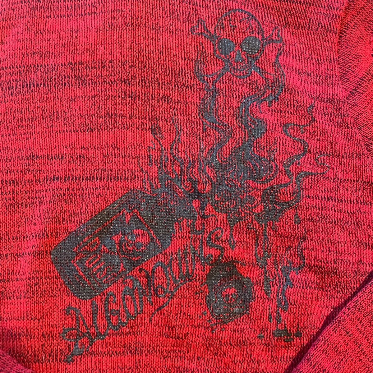 Other ALGONQUINS JAPANESE DEADSTOCK SKULL POISON GRAPHIC SWEATER Size M / US 6-8 / IT 42-44 - 5 Thumbnail