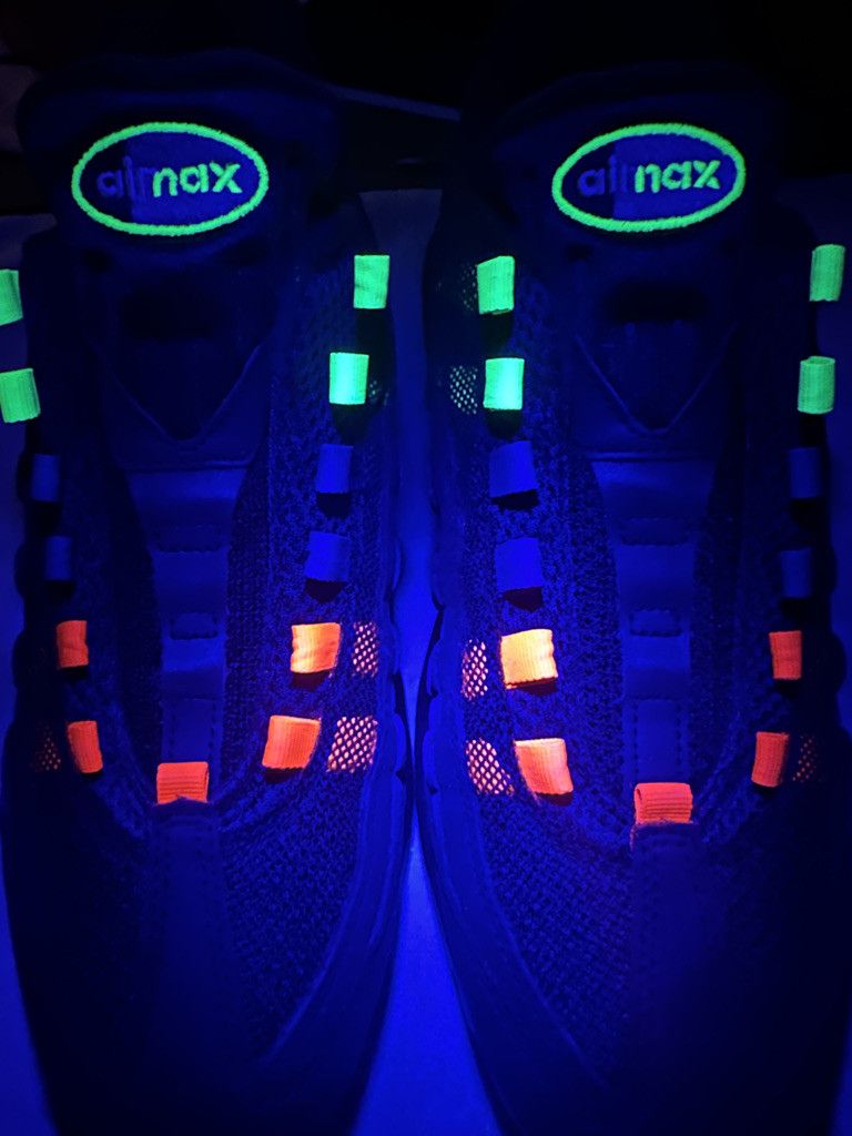 Nike Nike Air Max 95 Custom Reverse Greedy - Neon Size 10 Size US 10 / EU 43 - 12 Thumbnail