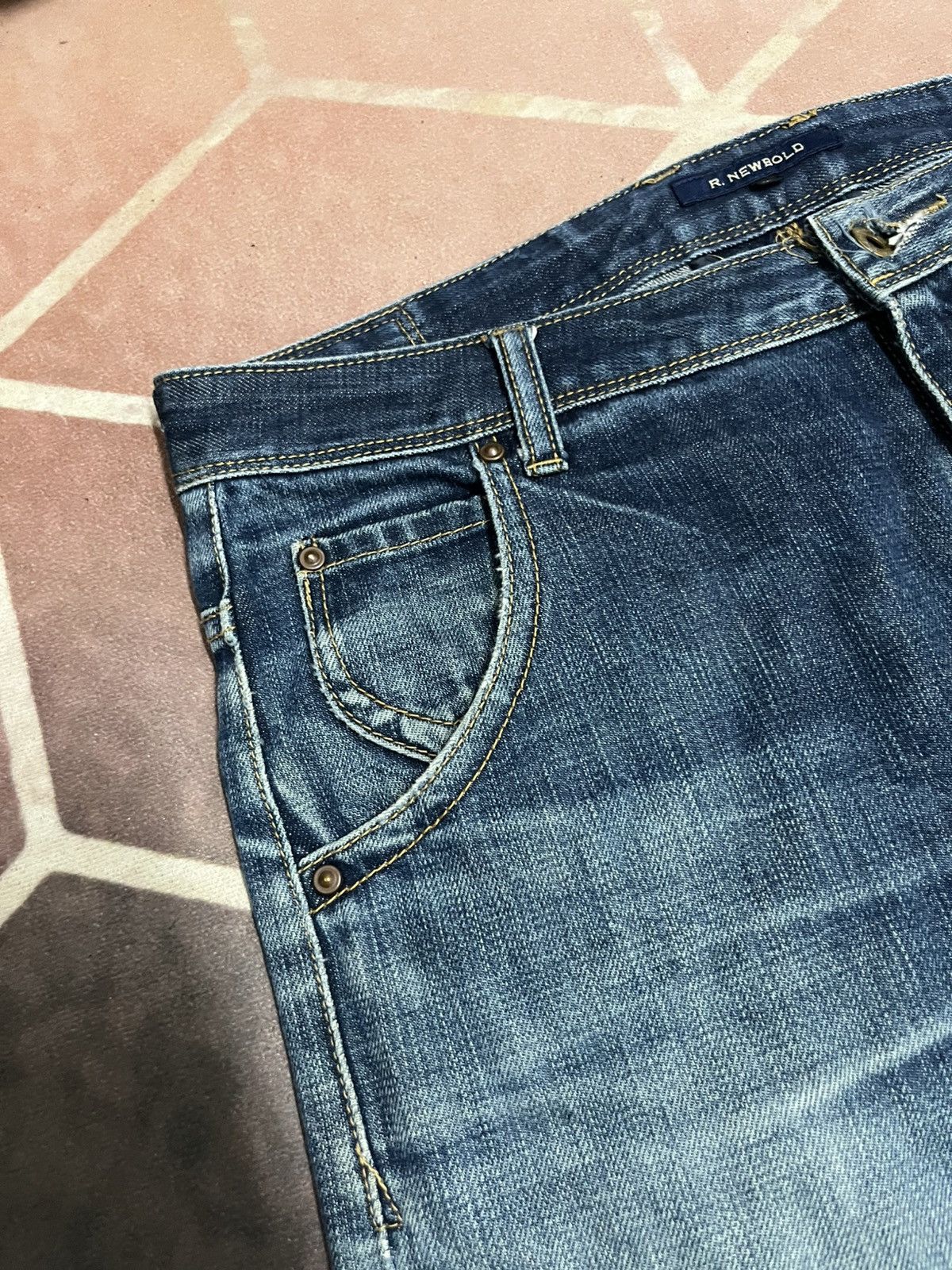 R.Newbold R Newbold Low Waist Patches Jeans Size US 34 / EU 50 - 7 Thumbnail