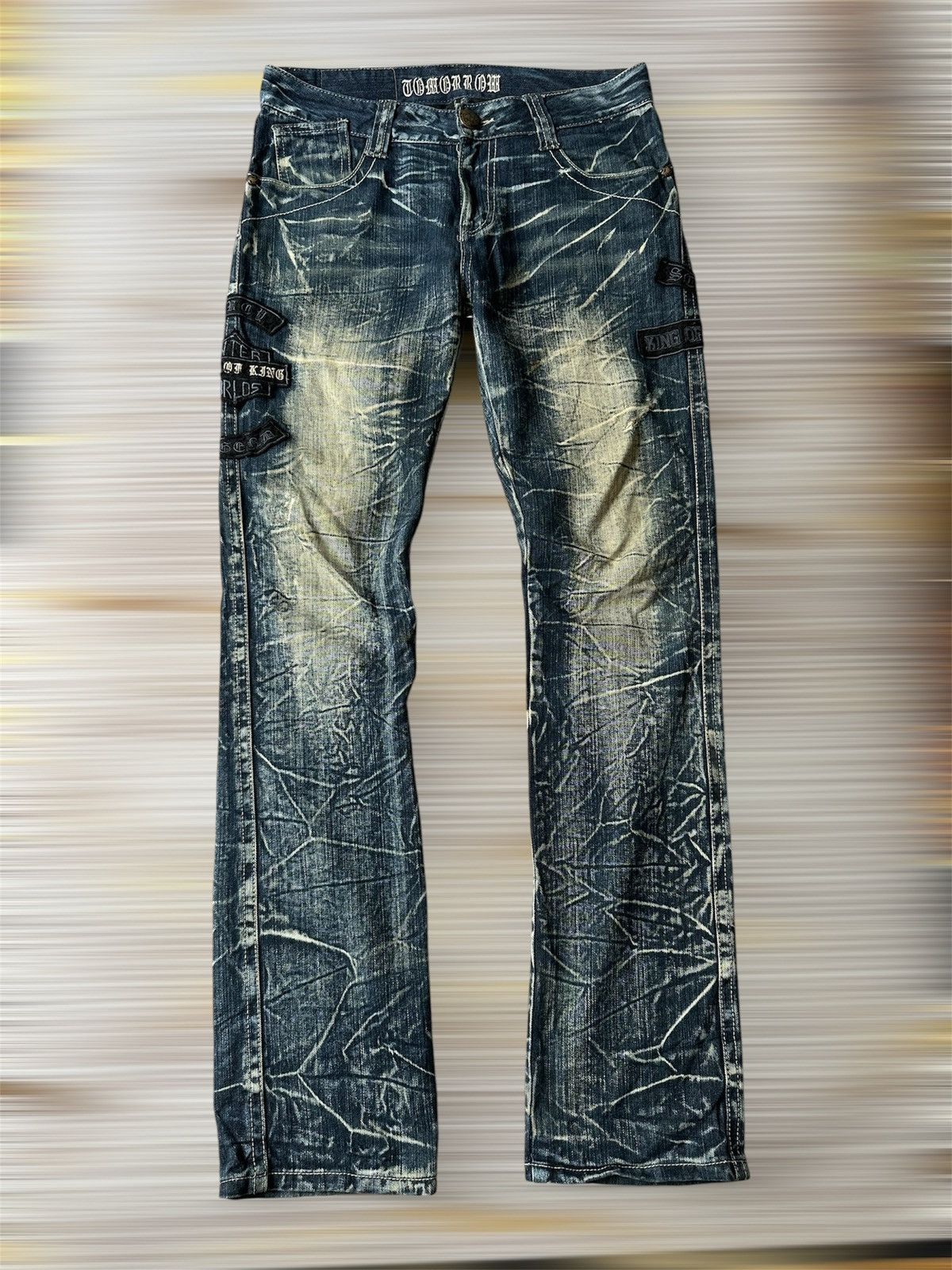 Japanese Brand Tommorow Claw Marks Patches Design Denim Size US 32 / EU 48 - 1 Thumbnail