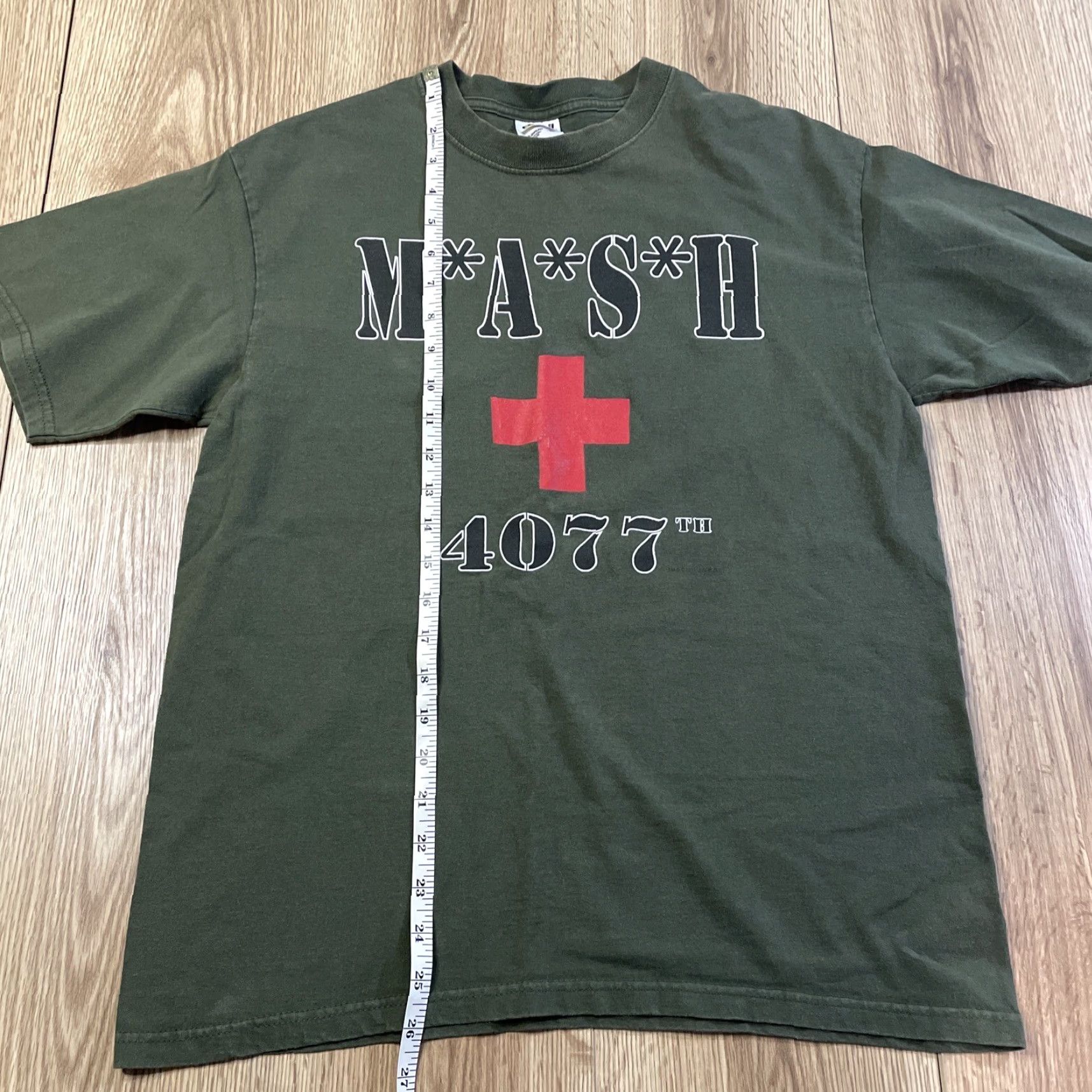 Anvil VINTAGE Anvil Mash 4077th T-Shirt Retro Medium Green Men Size US M / EU 48-50 / 2 - 3 Thumbnail