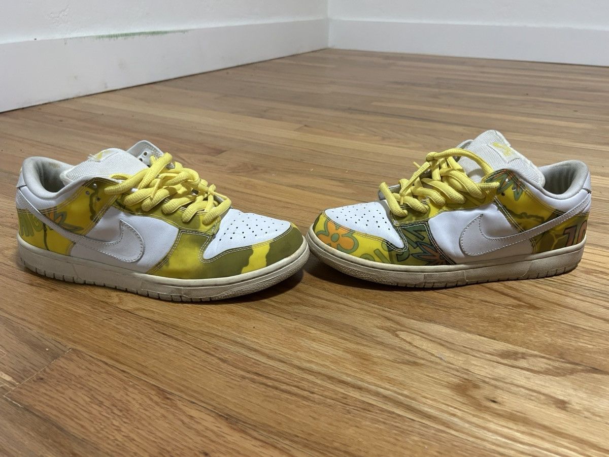Nike Dunk Low Pro SB De La Soul 2005 White Yellow Size 11