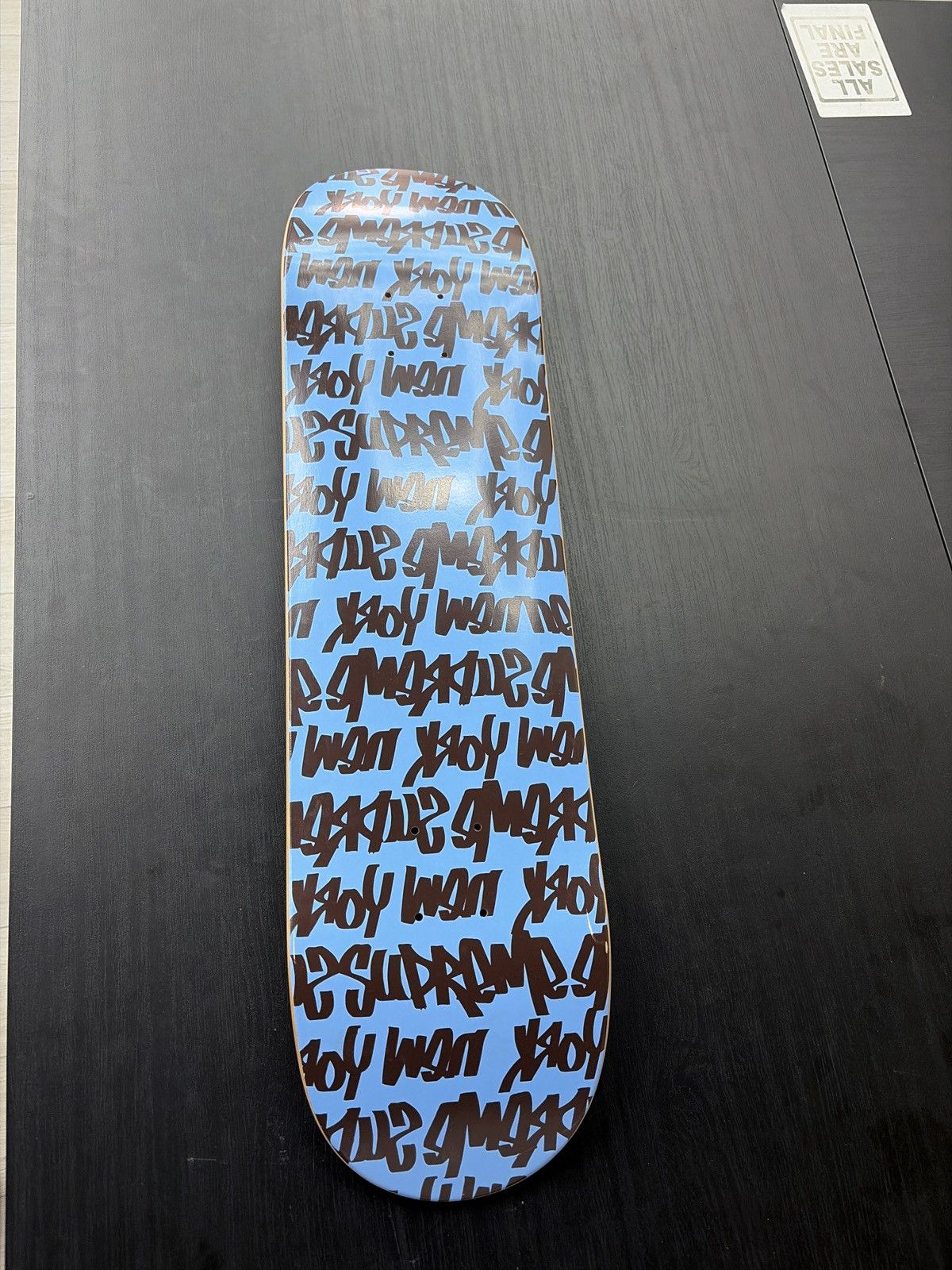 Supreme Supreme Fat Tip Skateboard Deck Black Blue Size ONE SIZE - 1 Thumbnail
