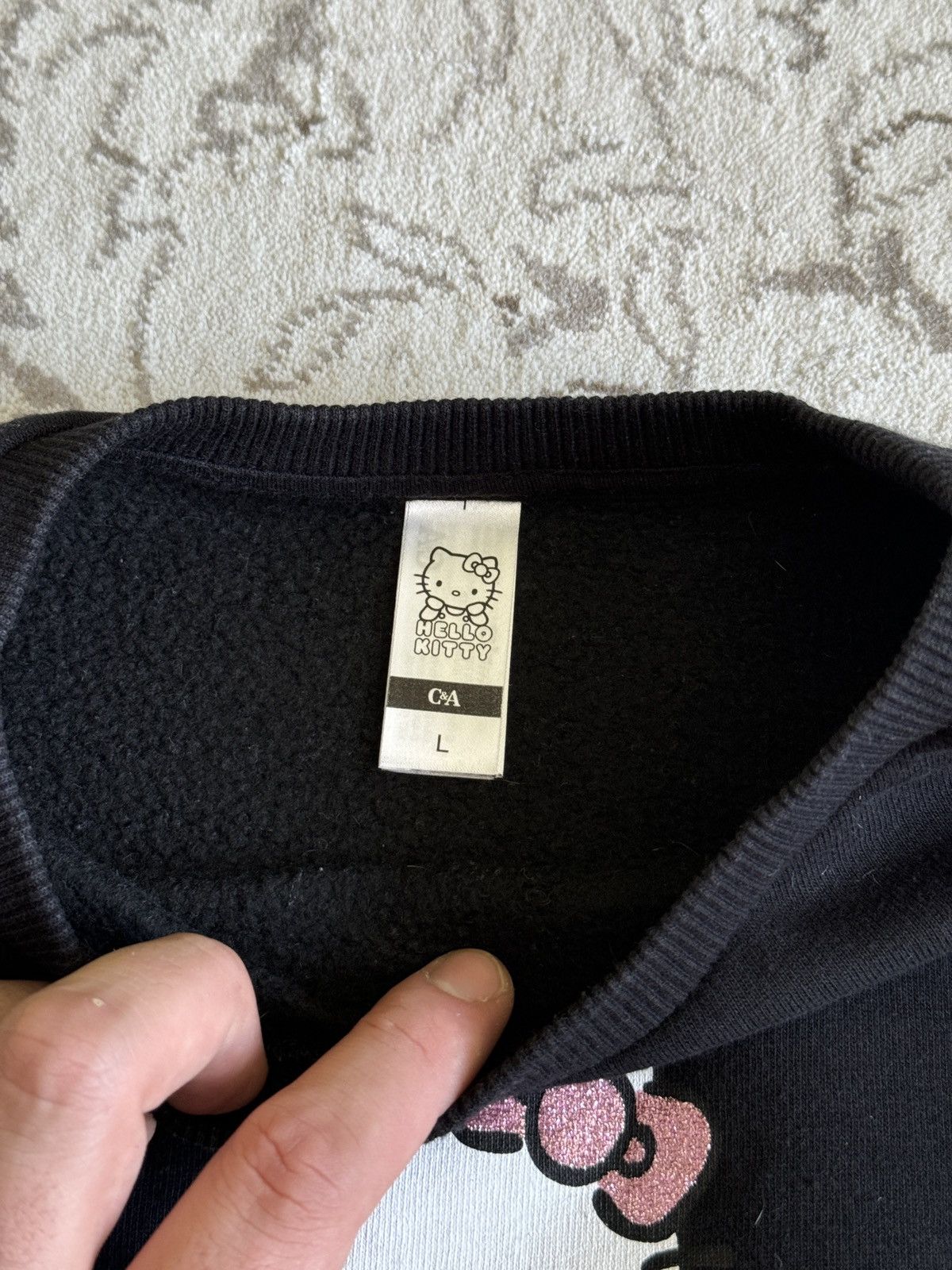 Japanese Brand Y2K Hello Kitty Cropped Japanese Dragon Sweatshirt if6was9 Size L / US 10 / IT 46 - 11 Thumbnail